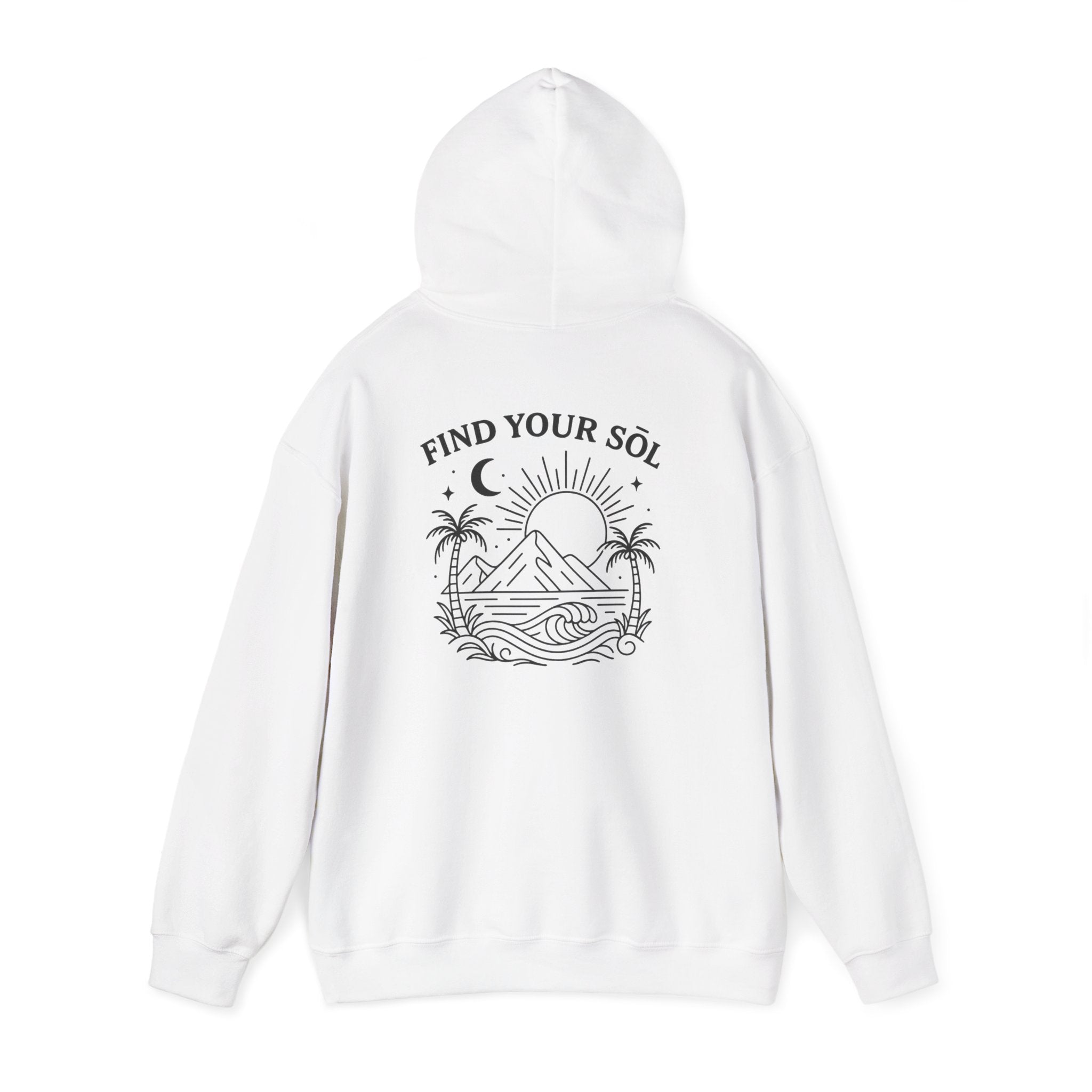 Sōl™ Clothing - Sunshine Graphic Hoodie | Unisex Hooded Sweatshirt | Feel Good Apparel | Cozy Gift for Her/Him | Sun Lover's Top | Casual Wear