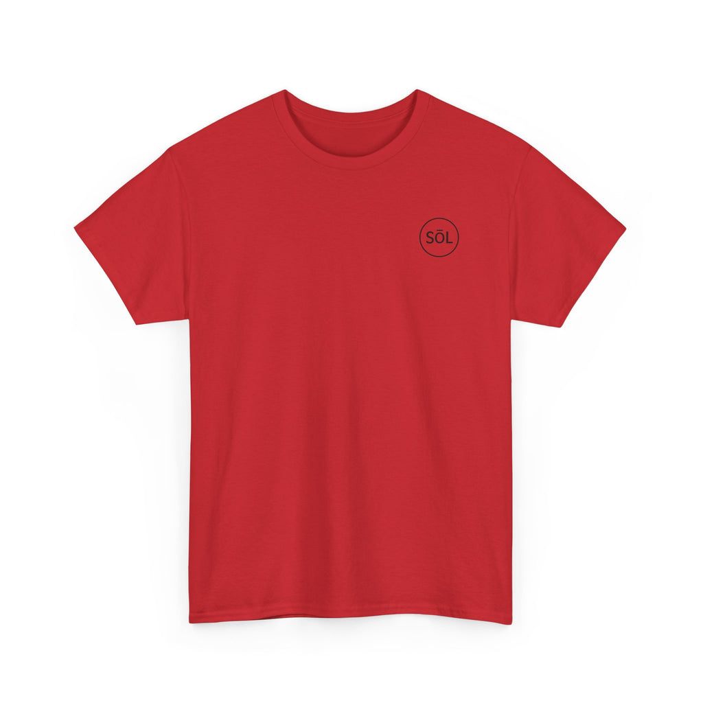 Sōl™ Clothing Unisex Heavy Cotton Minimal Tee - Casual Comfort Wear, Everyday Tee, Gift for Him/Her, Summer Basic, Stylish Layering Piece