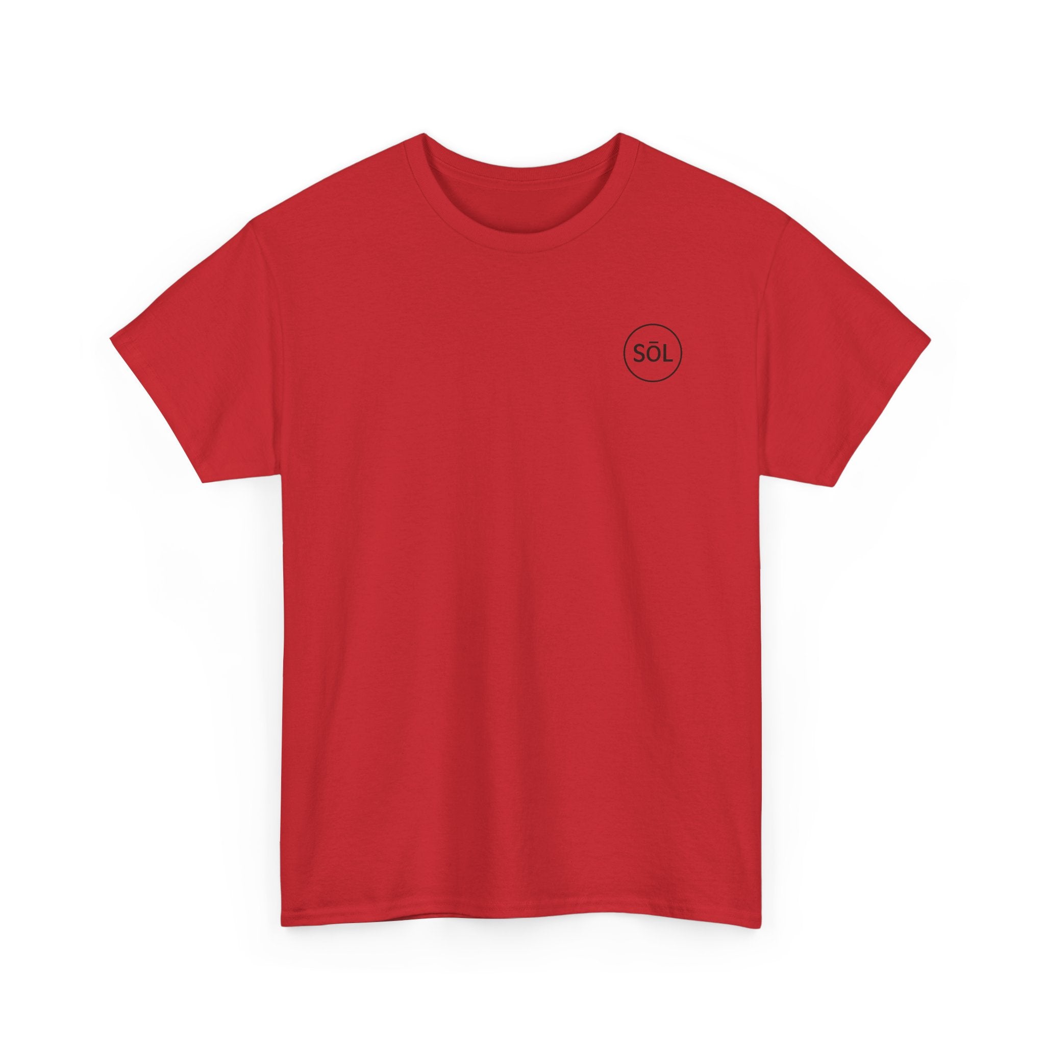 Sōl™ Clothing Unisex Heavy Cotton Minimal Tee - Casual Comfort Wear, Everyday Tee, Gift for Him/Her, Summer Basic, Stylish Layering Piece