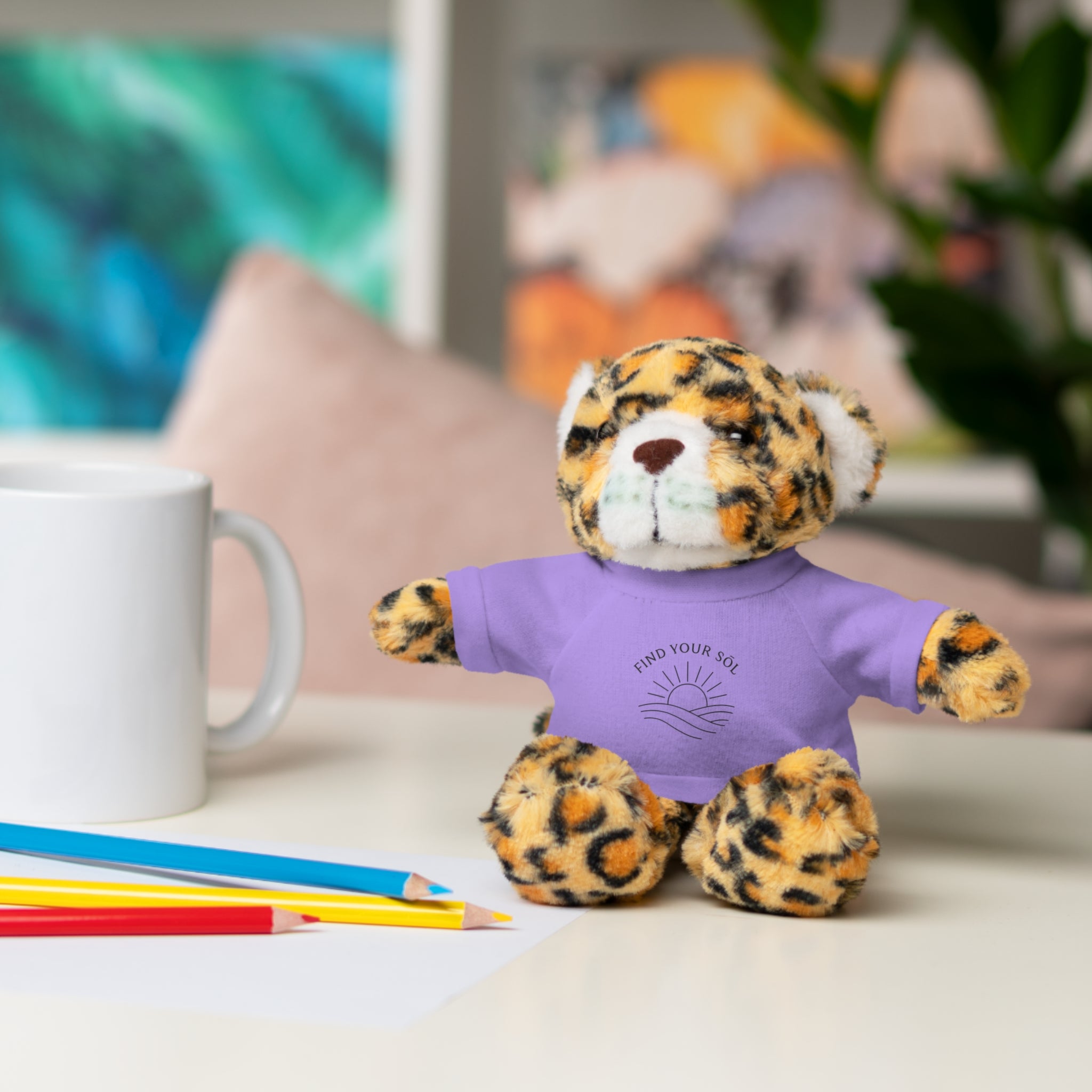 Sōl™ Clothing - Stuffed Animal T-Shirt Buddy, Cute Plush Toy, Personalized Gift, Kids' Birthday Present, Beary Sweet Comfort
