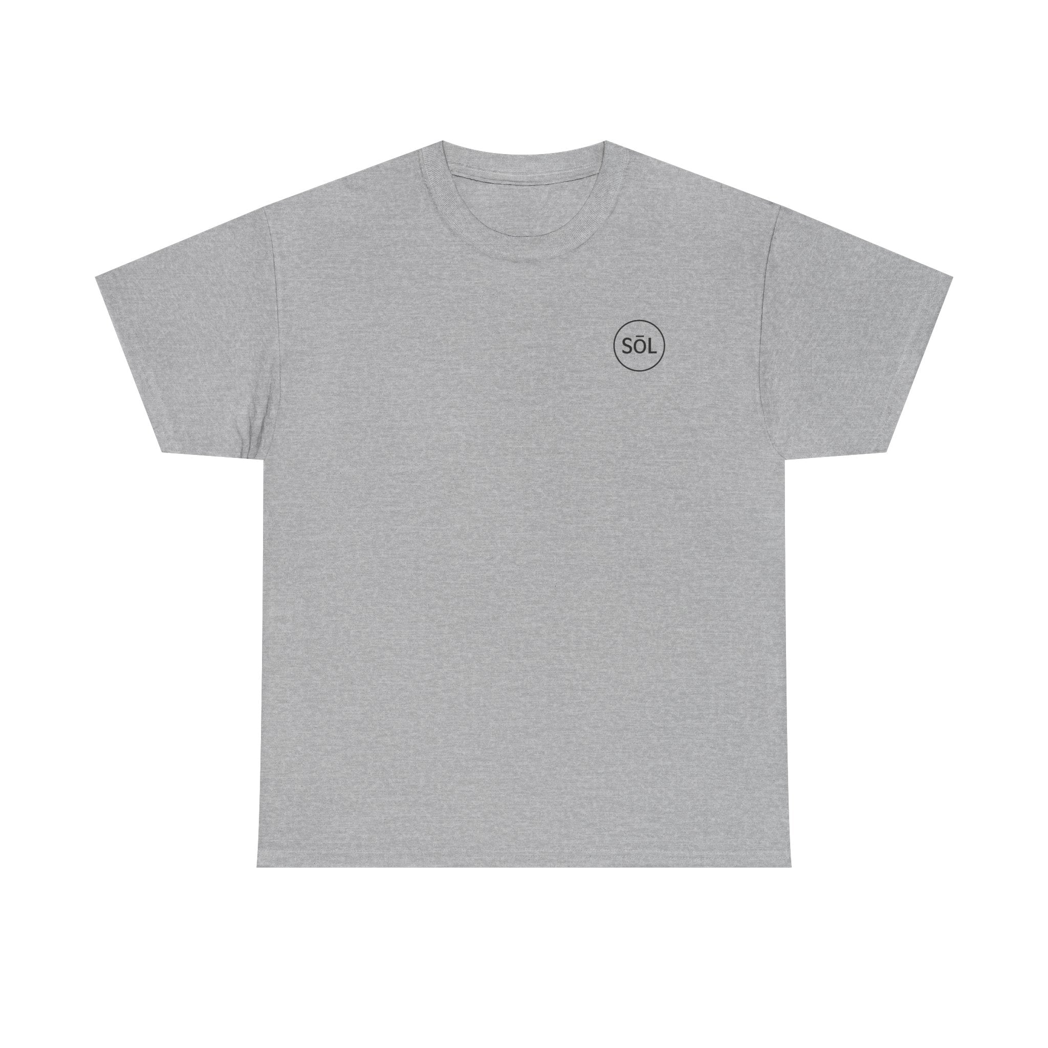 Sōl™ Clothing Unisex Heavy Cotton Minimal Tee - Casual Comfort Wear, Everyday Tee, Gift for Him/Her, Summer Basic, Stylish Layering Piece
