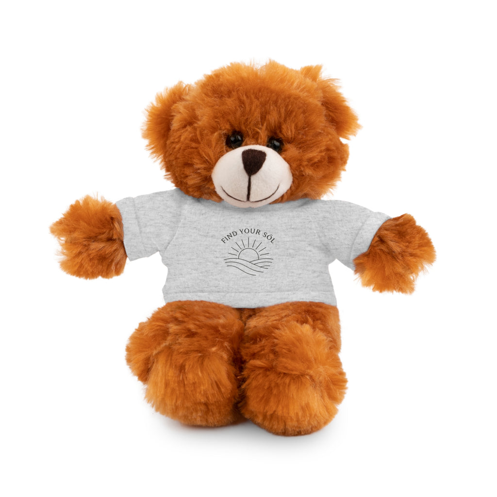 Sōl™ Clothing - Stuffed Animal T-Shirt Buddy, Cute Plush Toy, Personalized Gift, Kids' Birthday Present, Beary Sweet Comfort