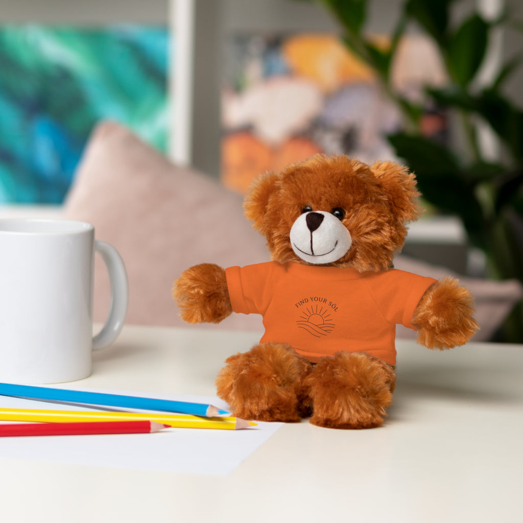 Sōl™ Clothing - Stuffed Animal T-Shirt Buddy, Cute Plush Toy, Personalized Gift, Kids' Birthday Present, Beary Sweet Comfort
