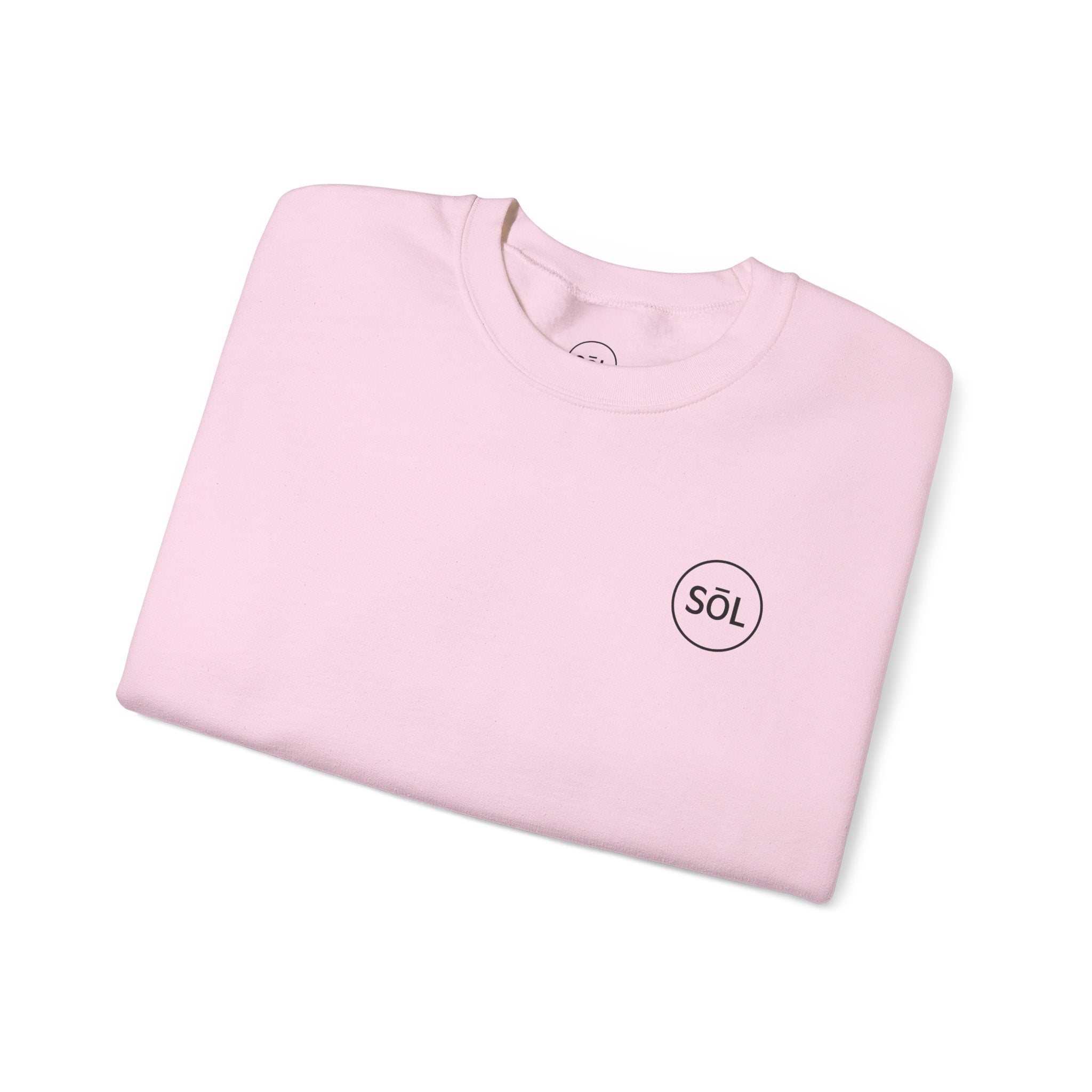 Sōl™ Clothing - Minimalist Crewneck Sweatshirt, Cozy Unisex Sweatshirt, Gift for Her, Casual Wear, Layering Essential, Comfortable Outfit
