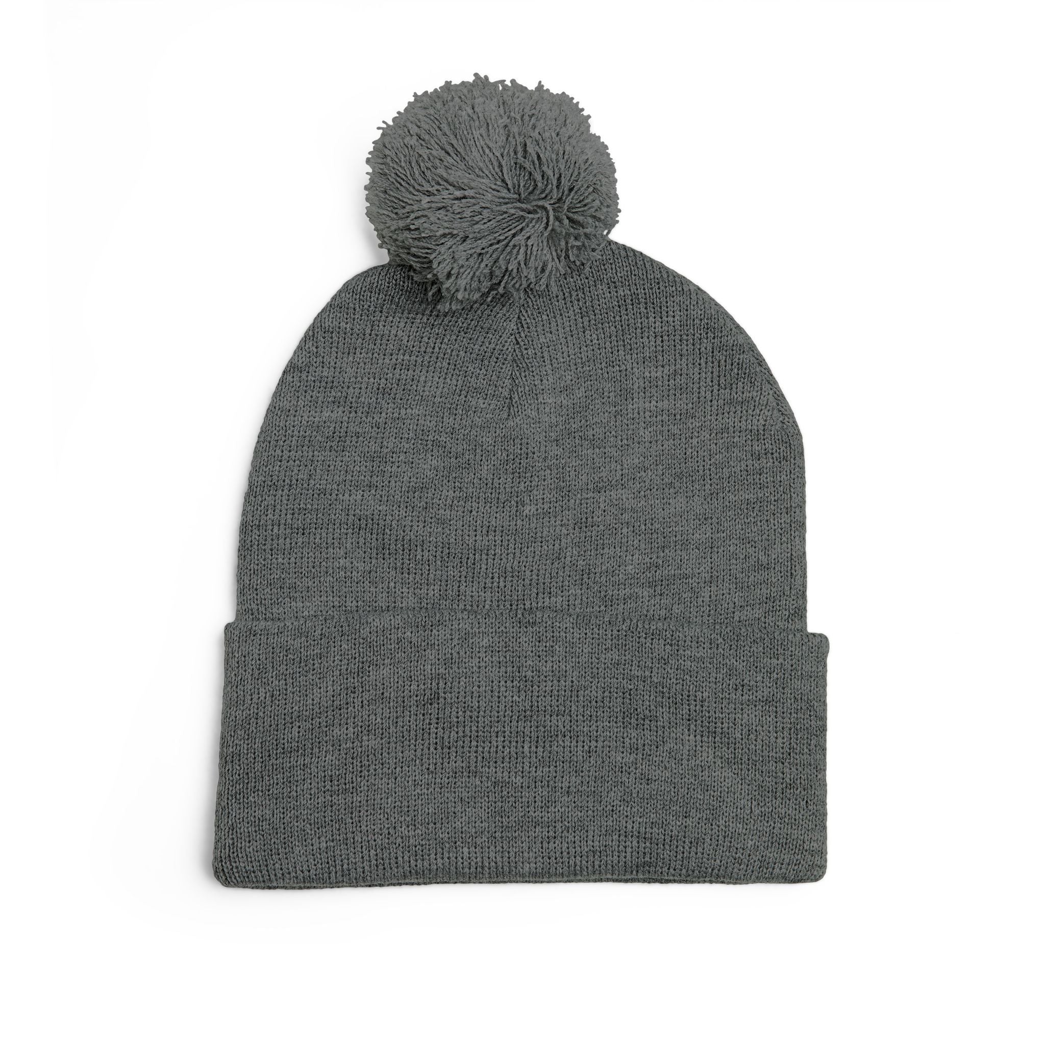 Sōl™ Clothing - Cozy Pom-Pom Knit Cap - Perfect for Winter Fashion, Ski Trips, Gift for Her, Embroidered Beanie, Casual Accessories