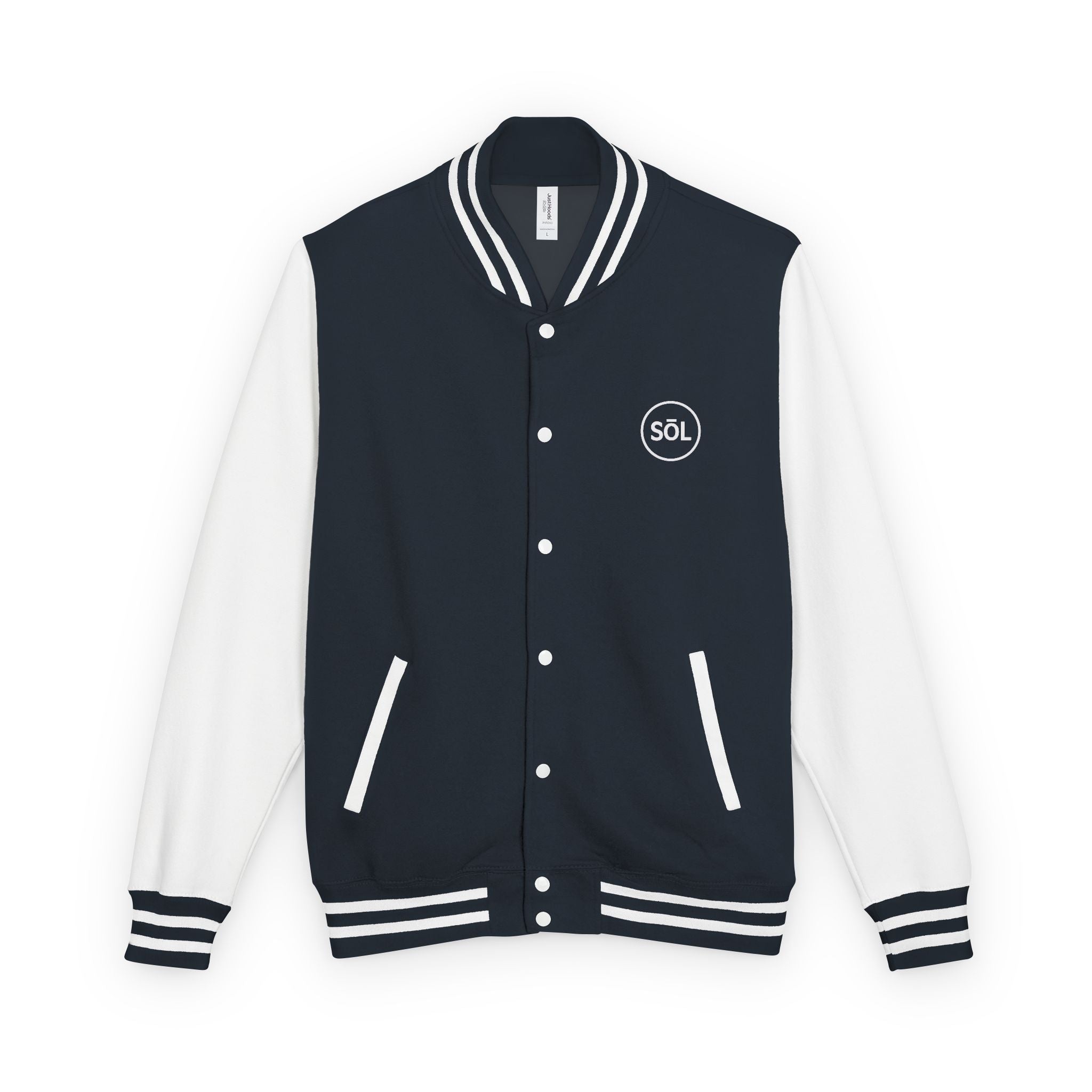 Sōl™ Clothing - Unisex Heavyweight Letterman Jacket - Find Your Sól, Personalized Gift, College Apparel, Retro Style, Casual Outerwear