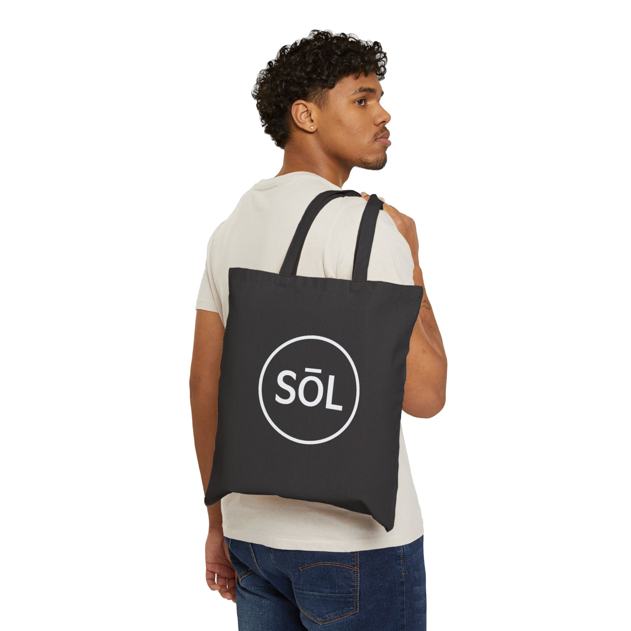 Sōl™ Clothing - Sustainable Cotton Canvas Tote Bag | Minimalist Tote, Eco-Friendly Shopping Bag, Gift for Her, Everyday Carry, Reusable Grocery Tote