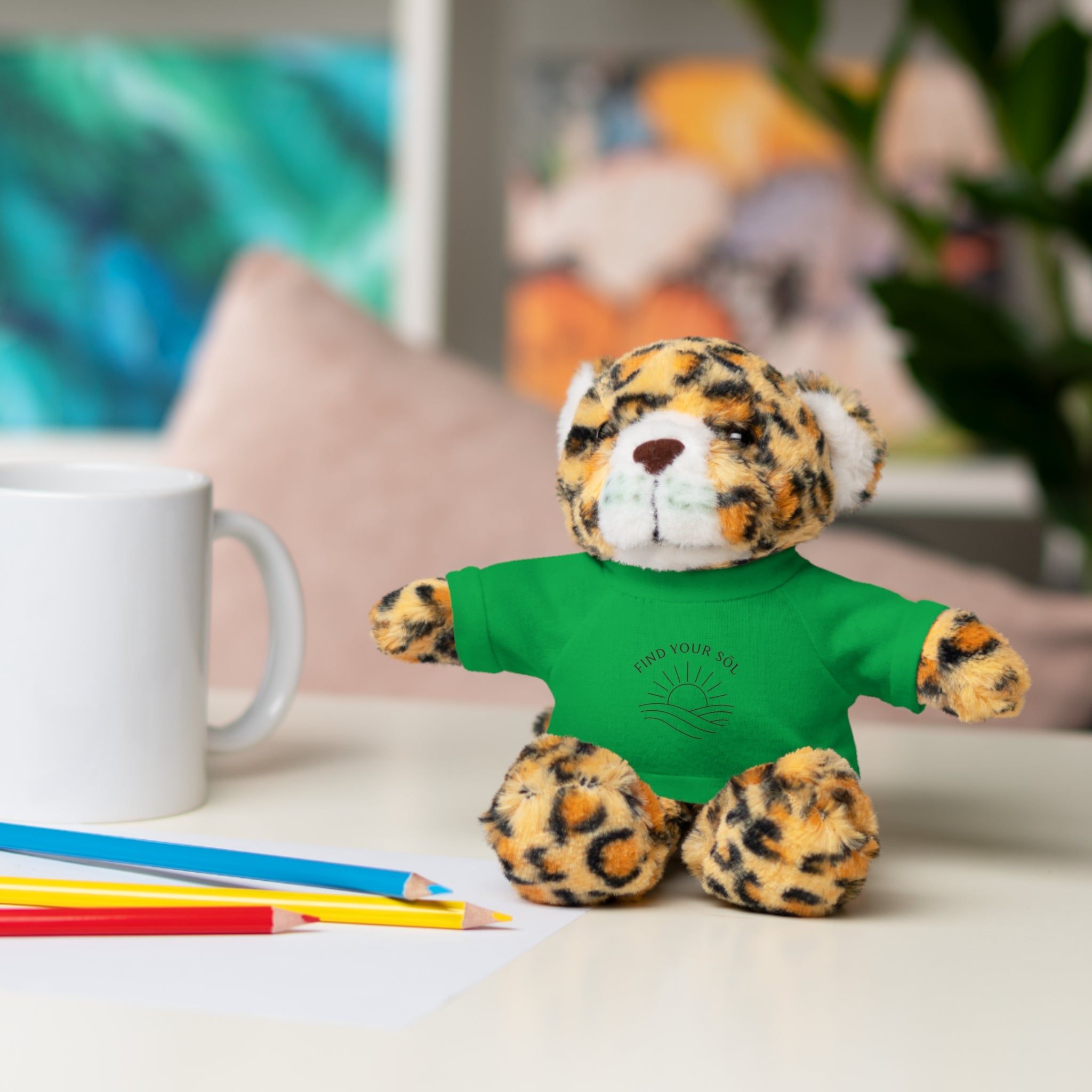 Sōl™ Clothing - Stuffed Animal T-Shirt Buddy, Cute Plush Toy, Personalized Gift, Kids' Birthday Present, Beary Sweet Comfort