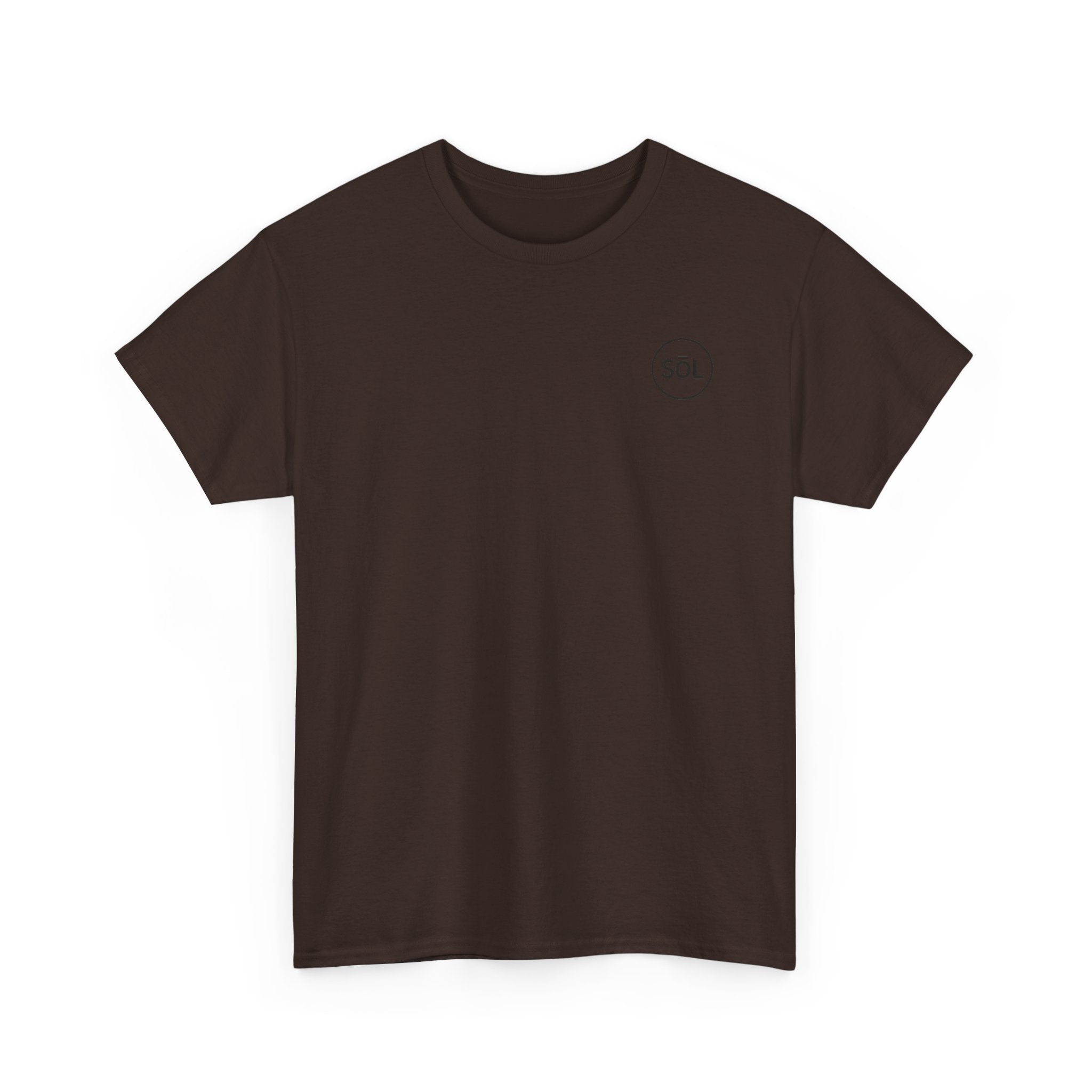 Sōl™ Clothing Unisex Heavy Cotton Minimal Tee - Casual Comfort Wear, Everyday Tee, Gift for Him/Her, Summer Basic, Stylish Layering Piece