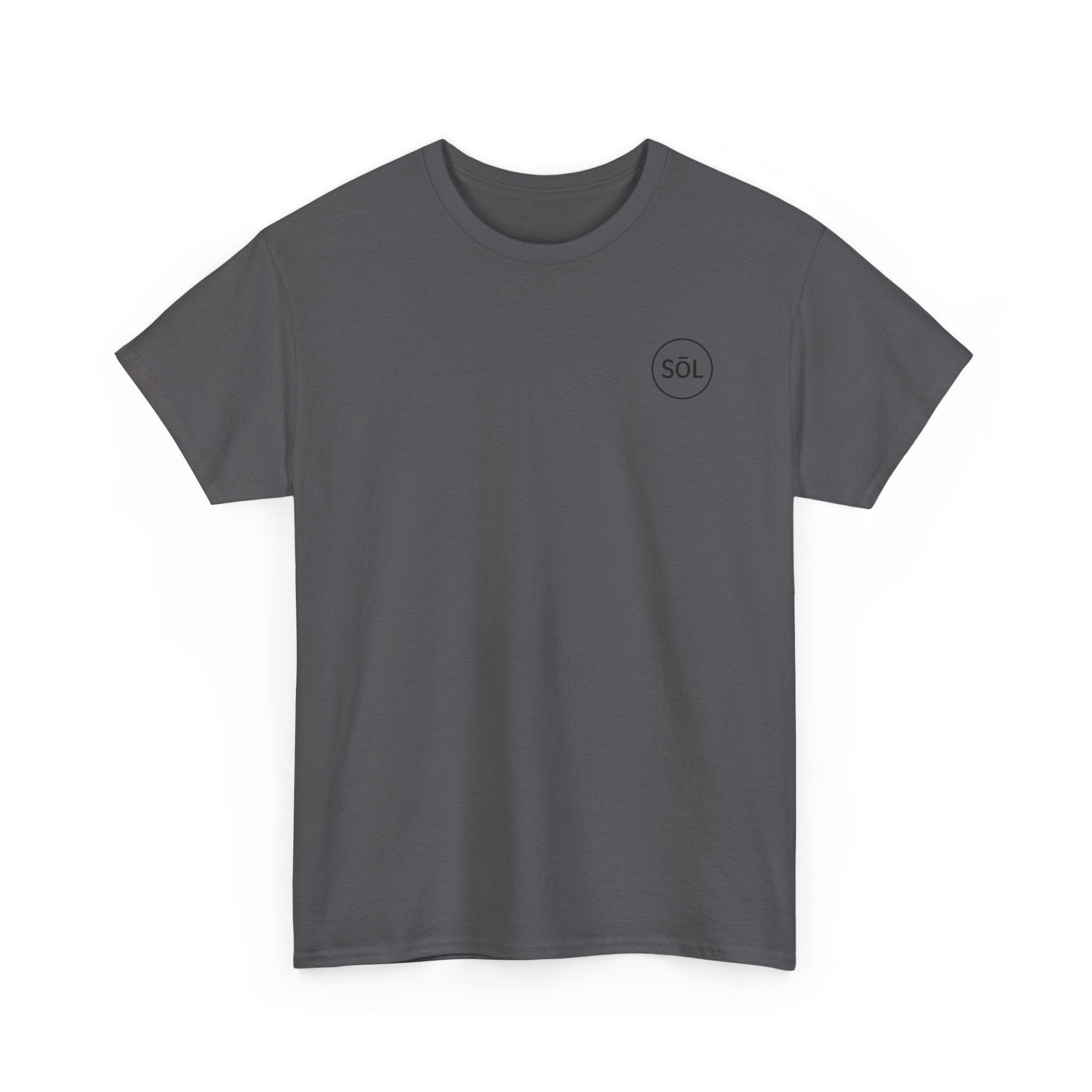 Sōl™ Clothing Unisex Heavy Cotton Minimal Tee - Casual Comfort Wear, Everyday Tee, Gift for Him/Her, Summer Basic, Stylish Layering Piece