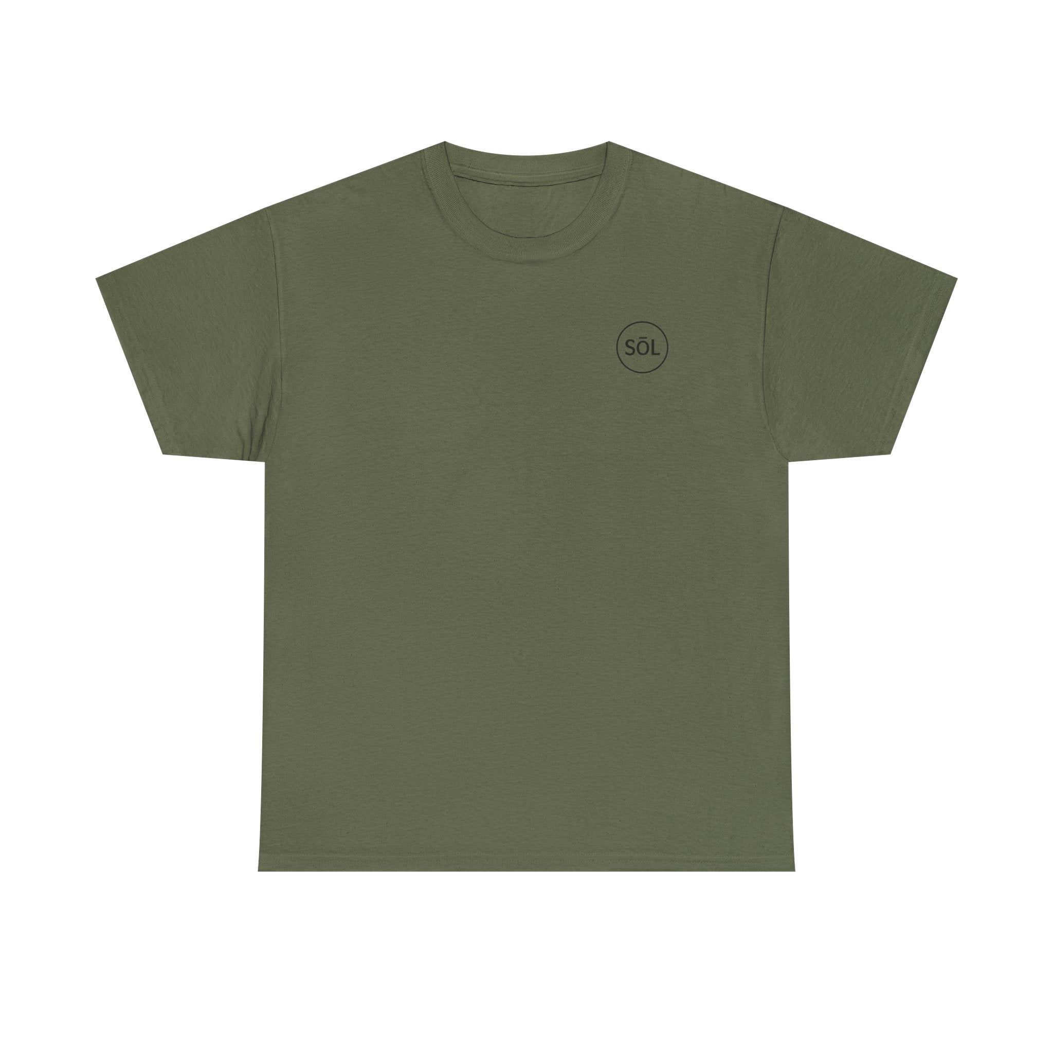 Sōl™ Clothing Unisex Heavy Cotton Minimal Tee - Casual Comfort Wear, Everyday Tee, Gift for Him/Her, Summer Basic, Stylish Layering Piece
