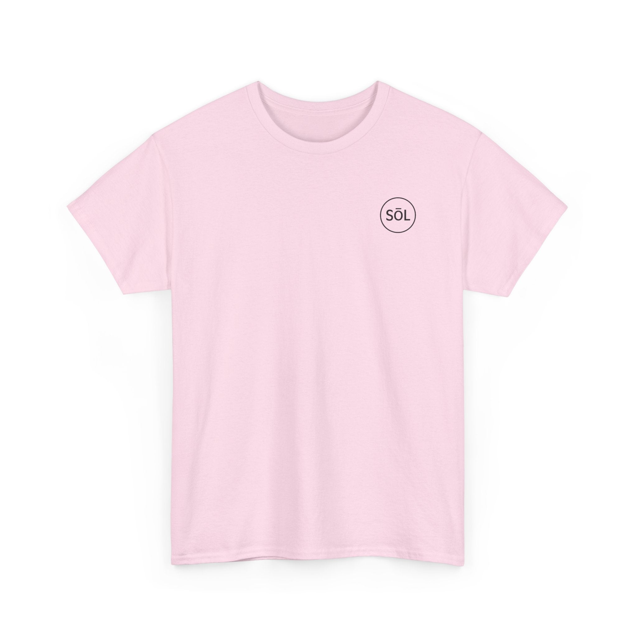 Sōl™ Clothing Unisex Heavy Cotton Minimal Tee - Casual Comfort Wear, Everyday Tee, Gift for Him/Her, Summer Basic, Stylish Layering Piece