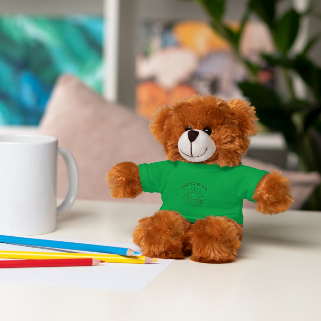 Sōl™ Clothing - Stuffed Animal T-Shirt Buddy, Cute Plush Toy, Personalized Gift, Kids' Birthday Present, Beary Sweet Comfort