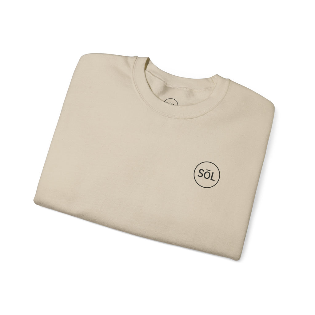 Sōl™ Clothing - Minimalist Crewneck Sweatshirt, Cozy Unisex Sweatshirt, Gift for Her, Casual Wear, Layering Essential, Comfortable Outfit