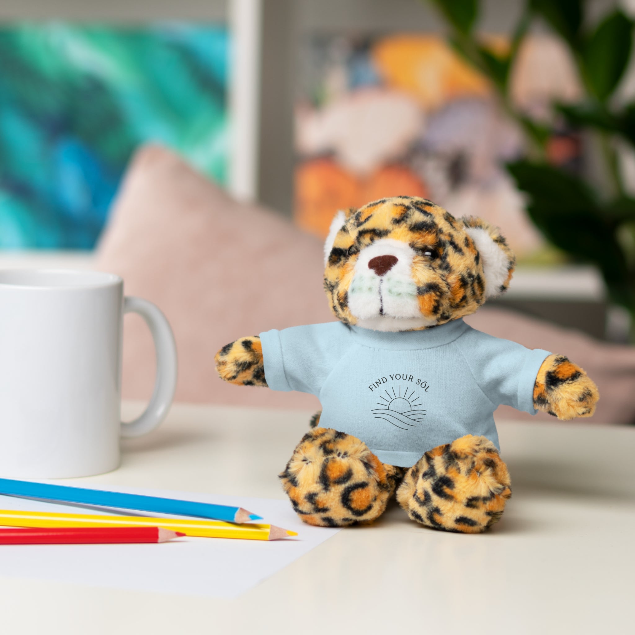 Sōl™ Clothing - Stuffed Animal T-Shirt Buddy, Cute Plush Toy, Personalized Gift, Kids' Birthday Present, Beary Sweet Comfort