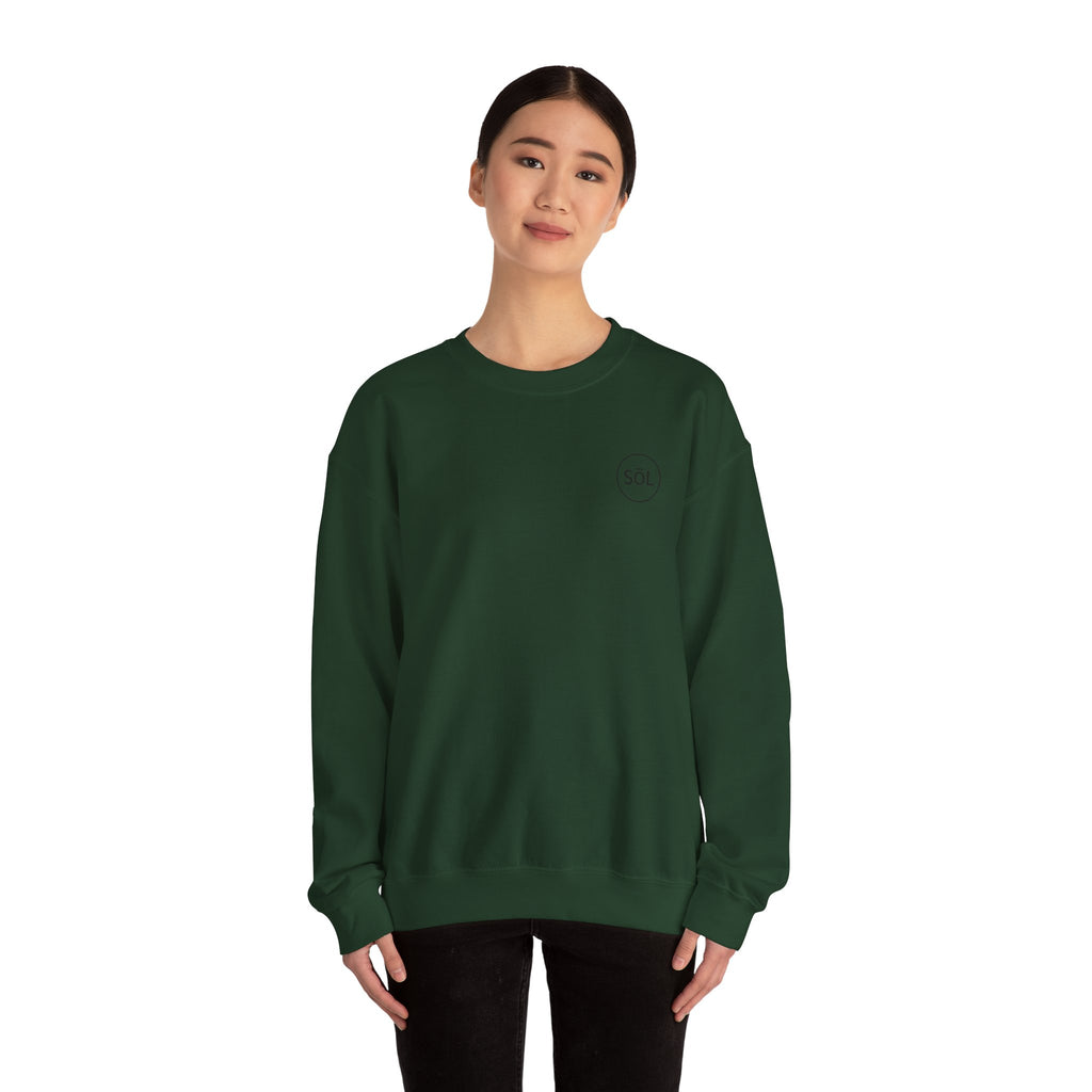 Sōl™ Clothing - Minimalist Crewneck Sweatshirt, Cozy Unisex Sweatshirt, Gift for Her, Casual Wear, Layering Essential, Comfortable Outfit
