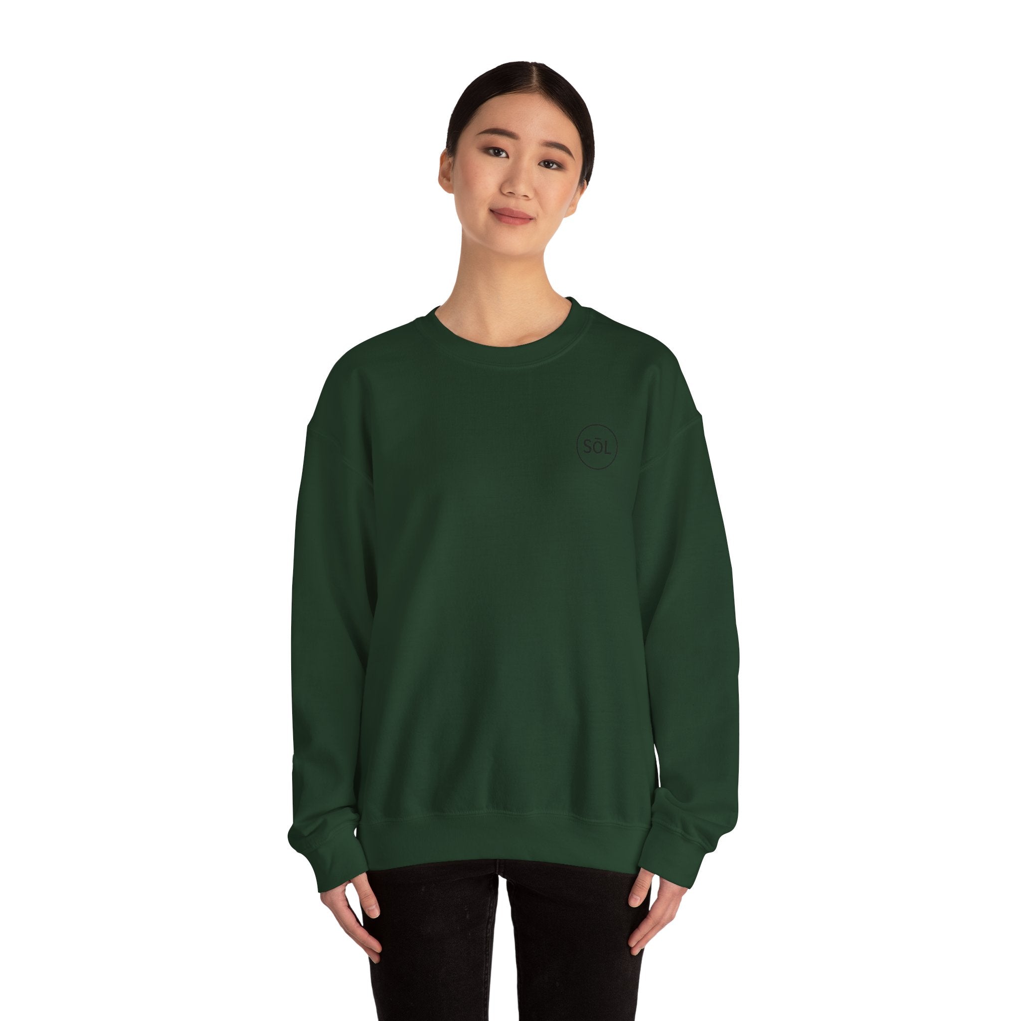 Sōl™ Clothing - Minimalist Crewneck Sweatshirt, Cozy Unisex Sweatshirt, Gift for Her, Casual Wear, Layering Essential, Comfortable Outfit