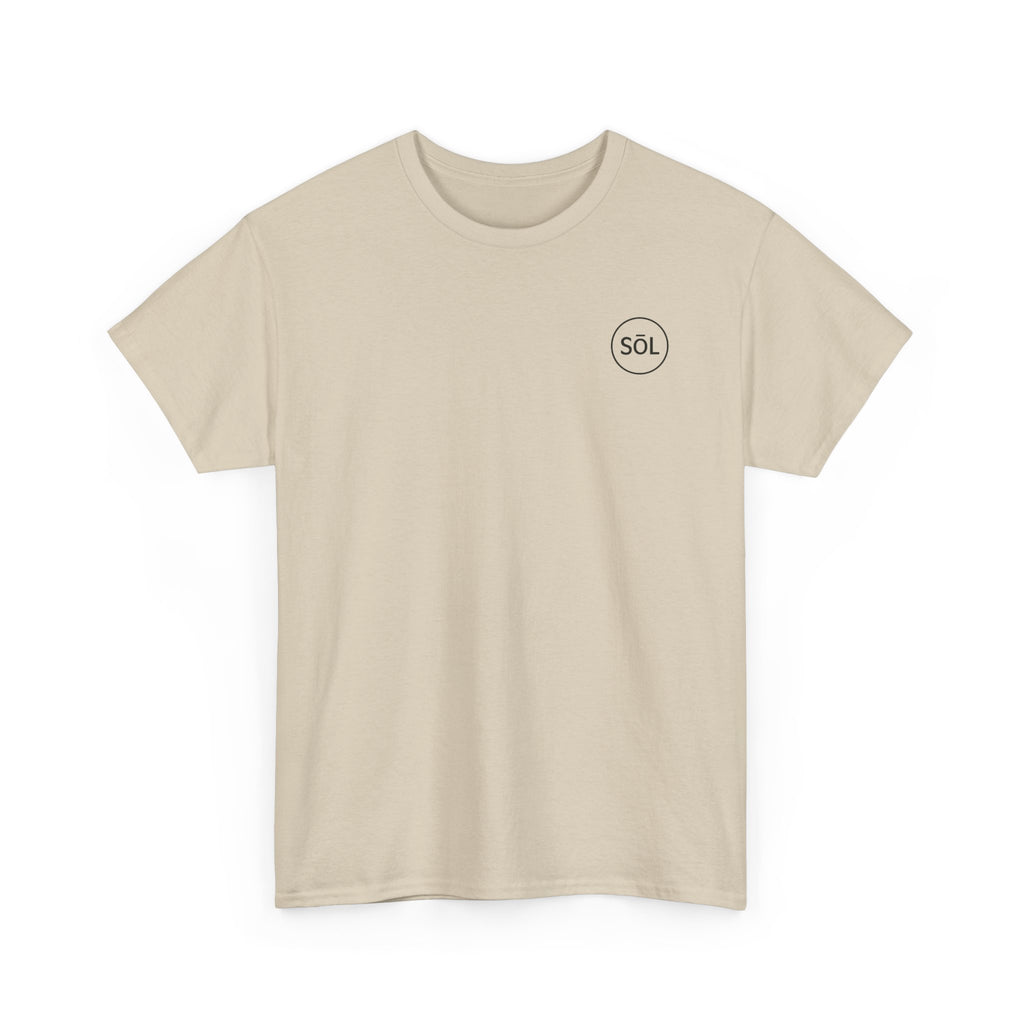 Sōl™ Clothing Unisex Heavy Cotton Minimal Tee - Casual Comfort Wear, Everyday Tee, Gift for Him/Her, Summer Basic, Stylish Layering Piece