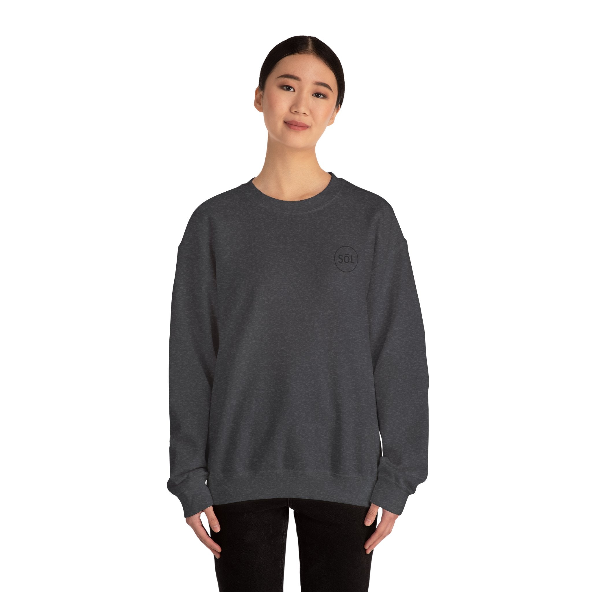 Sōl™ Clothing - Minimalist Crewneck Sweatshirt, Cozy Unisex Sweatshirt, Gift for Her, Casual Wear, Layering Essential, Comfortable Outfit