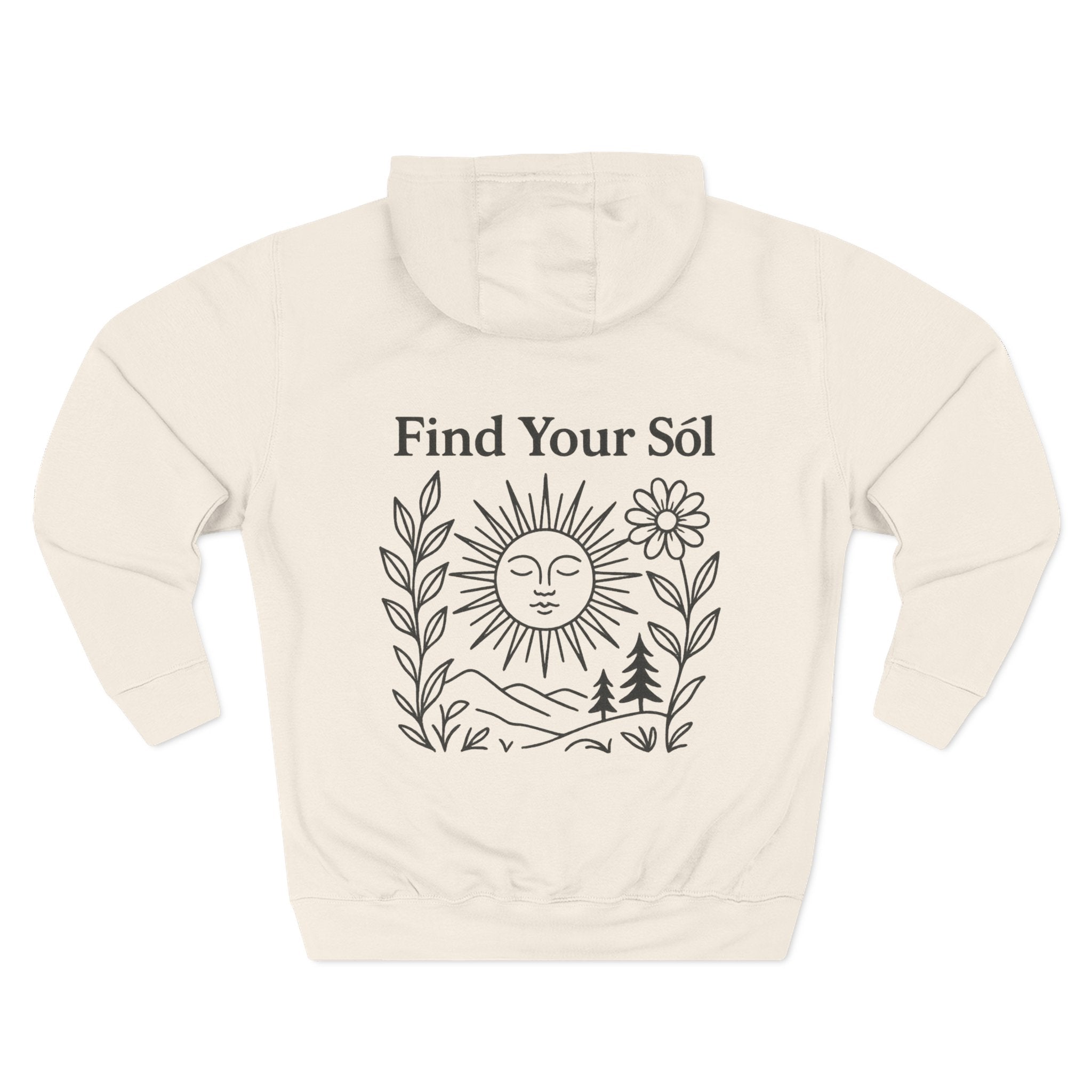Sōl™ Clothing - Sunshine Inspired Fleece Hoodie - Find Your Sól, Cozy Sweatshirt, Nature Lover Gift, Warm Layer for Outdoor Adventures, Casual Stylish [...]