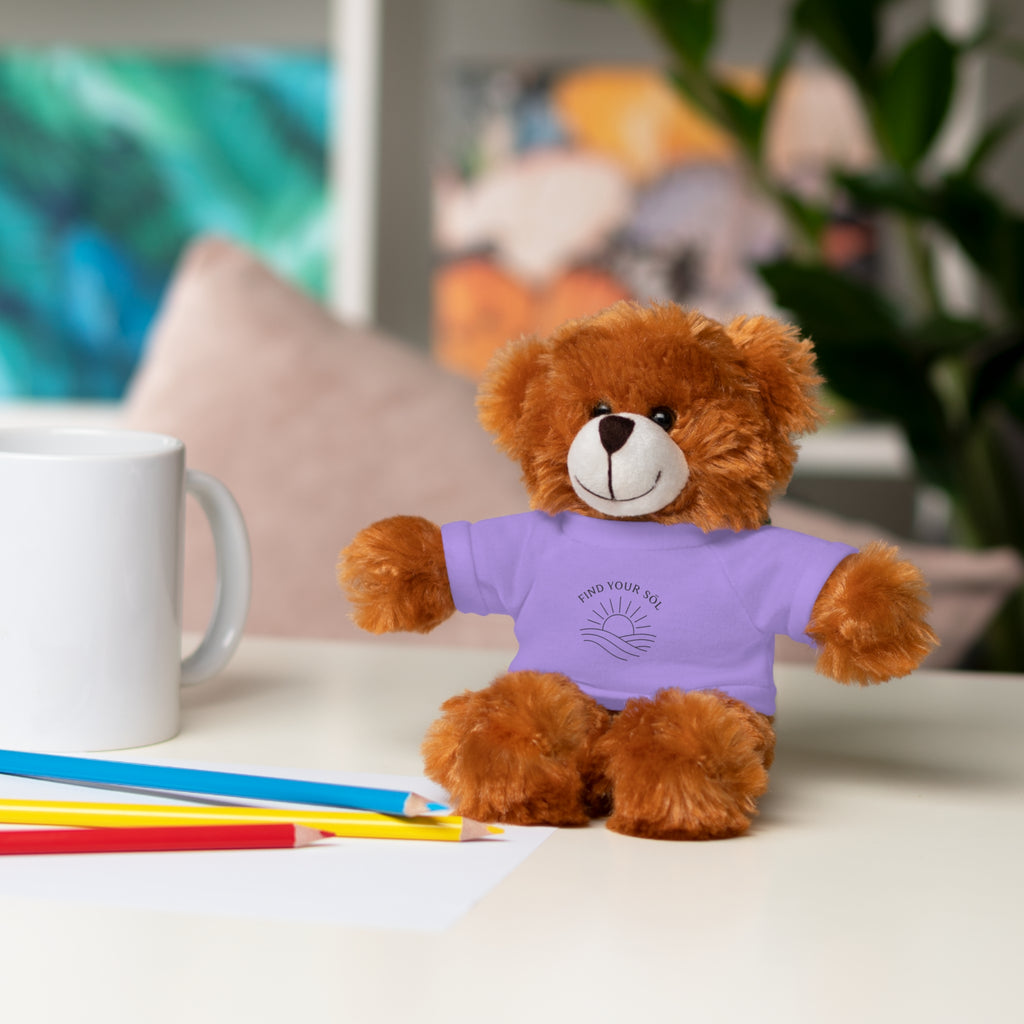Sōl™ Clothing - Stuffed Animal T-Shirt Buddy, Cute Plush Toy, Personalized Gift, Kids' Birthday Present, Beary Sweet Comfort
