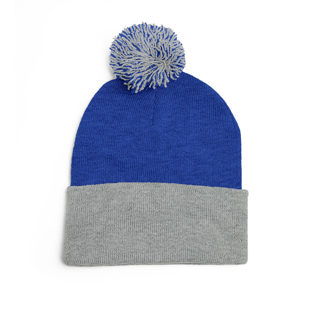 Sōl™ Clothing - Cozy Pom-Pom Knit Cap - Perfect for Winter Fashion, Ski Trips, Gift for Her, Embroidered Beanie, Casual Accessories