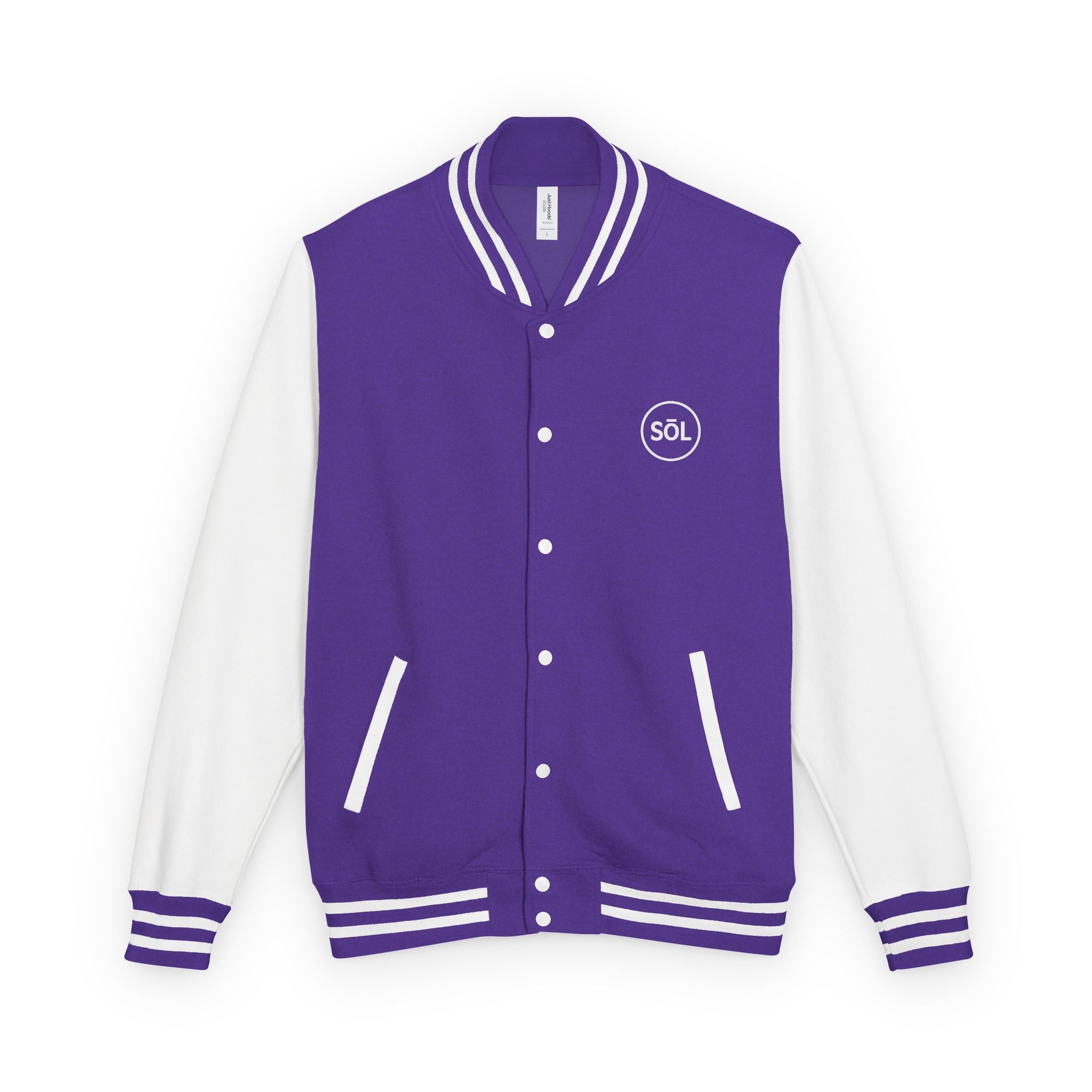 Sōl™ Clothing - Unisex Heavyweight Letterman Jacket - Find Your Sól, Personalized Gift, College Apparel, Retro Style, Casual Outerwear