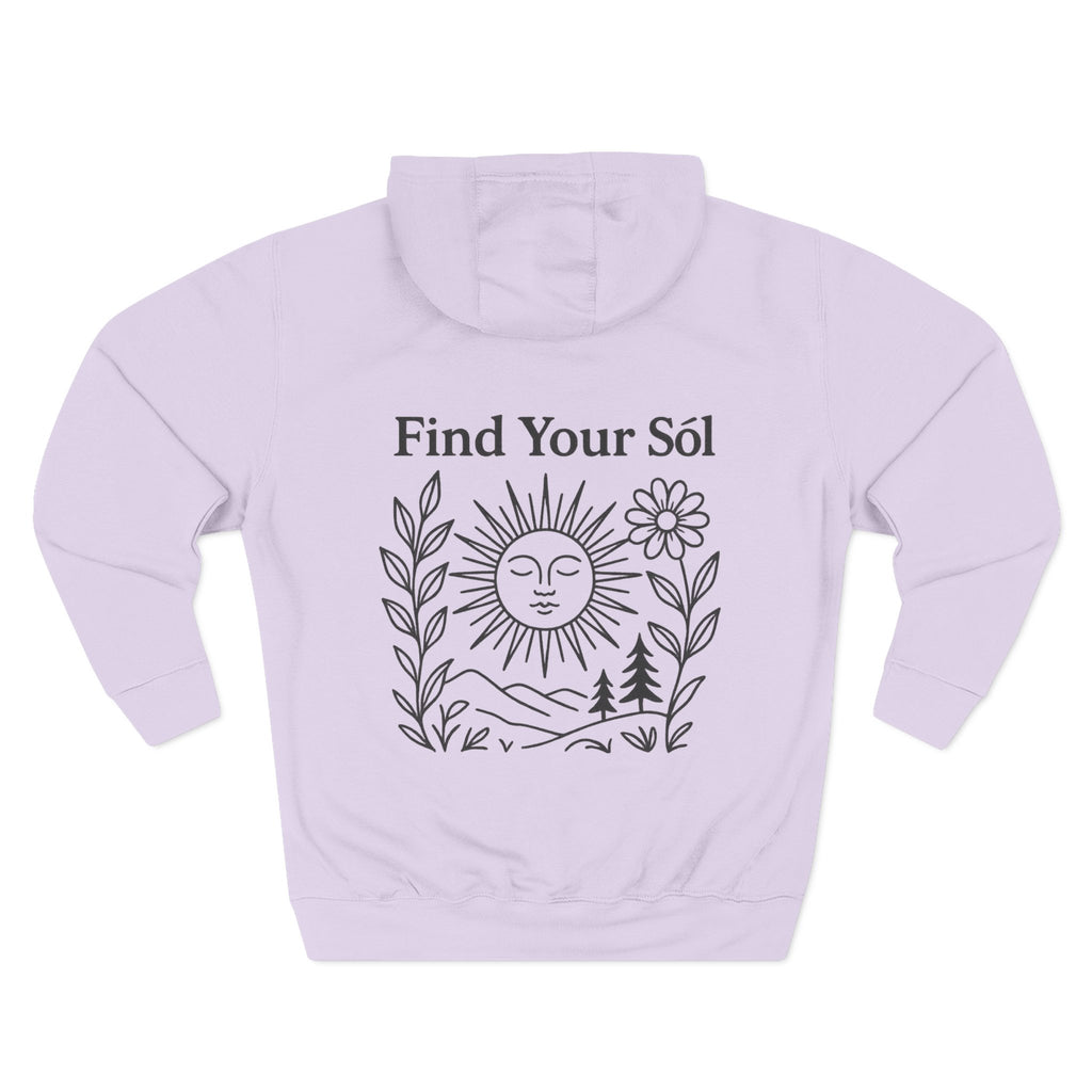 Sōl™ Clothing - Sunshine Inspired Fleece Hoodie - Find Your Sól, Cozy Sweatshirt, Nature Lover Gift, Warm Layer for Outdoor Adventures, Casual Stylish [...]
