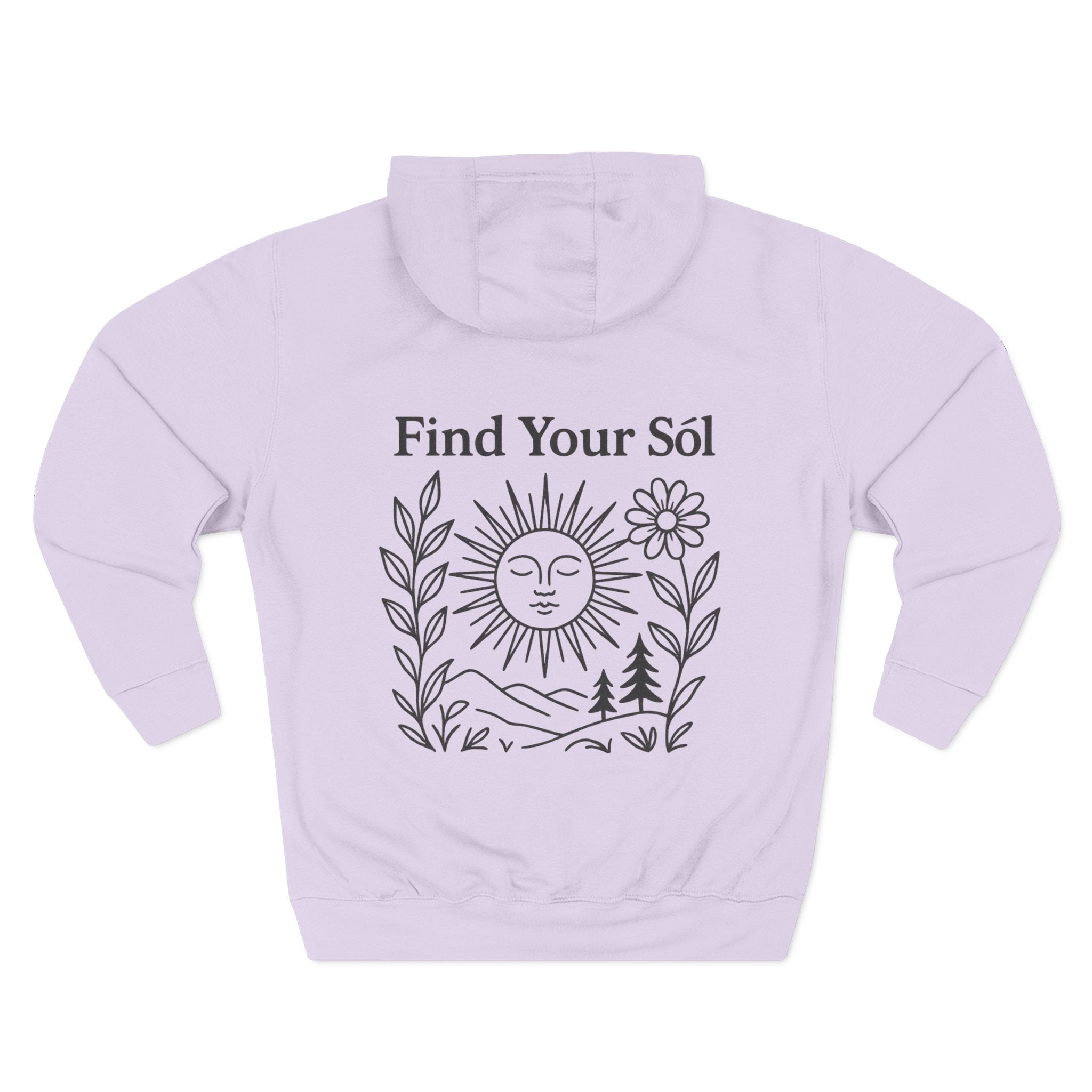 Sōl™ Clothing - Sunshine Inspired Fleece Hoodie - Find Your Sól, Cozy Sweatshirt, Nature Lover Gift, Warm Layer for Outdoor Adventures, Casual Stylish [...]