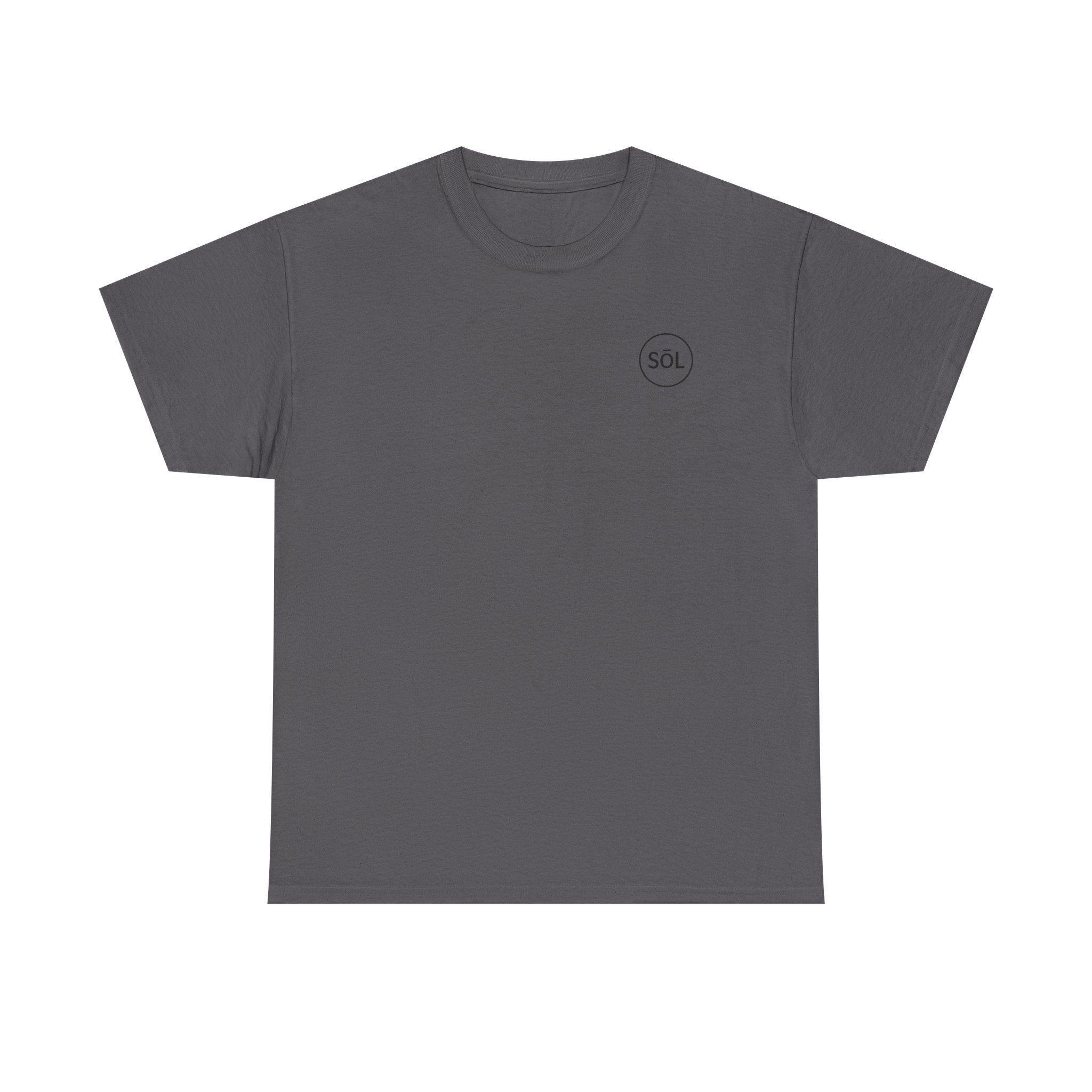 Sōl™ Clothing Unisex Heavy Cotton Minimal Tee - Casual Comfort Wear, Everyday Tee, Gift for Him/Her, Summer Basic, Stylish Layering Piece