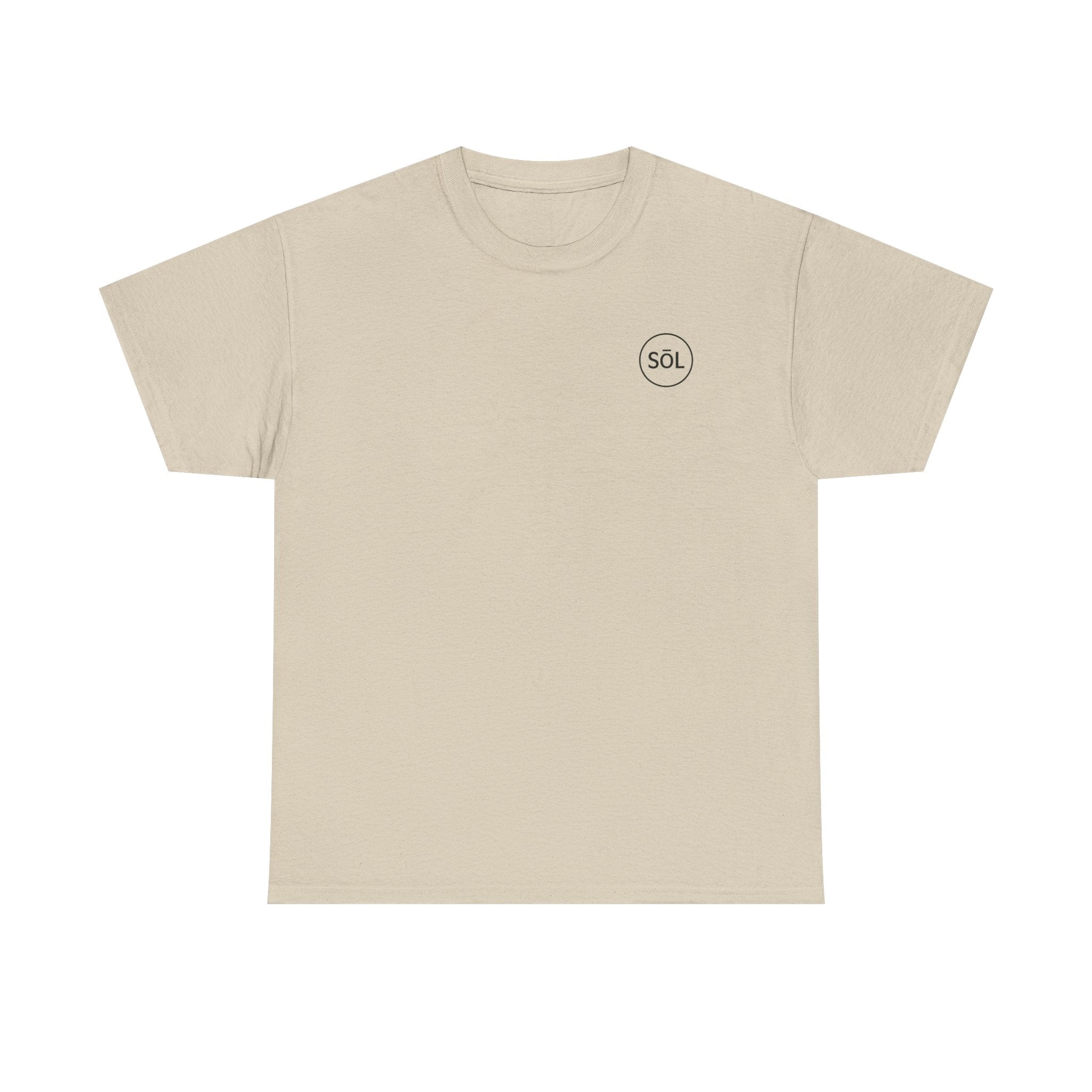 Sōl™ Clothing Unisex Heavy Cotton Minimal Tee - Casual Comfort Wear, Everyday Tee, Gift for Him/Her, Summer Basic, Stylish Layering Piece