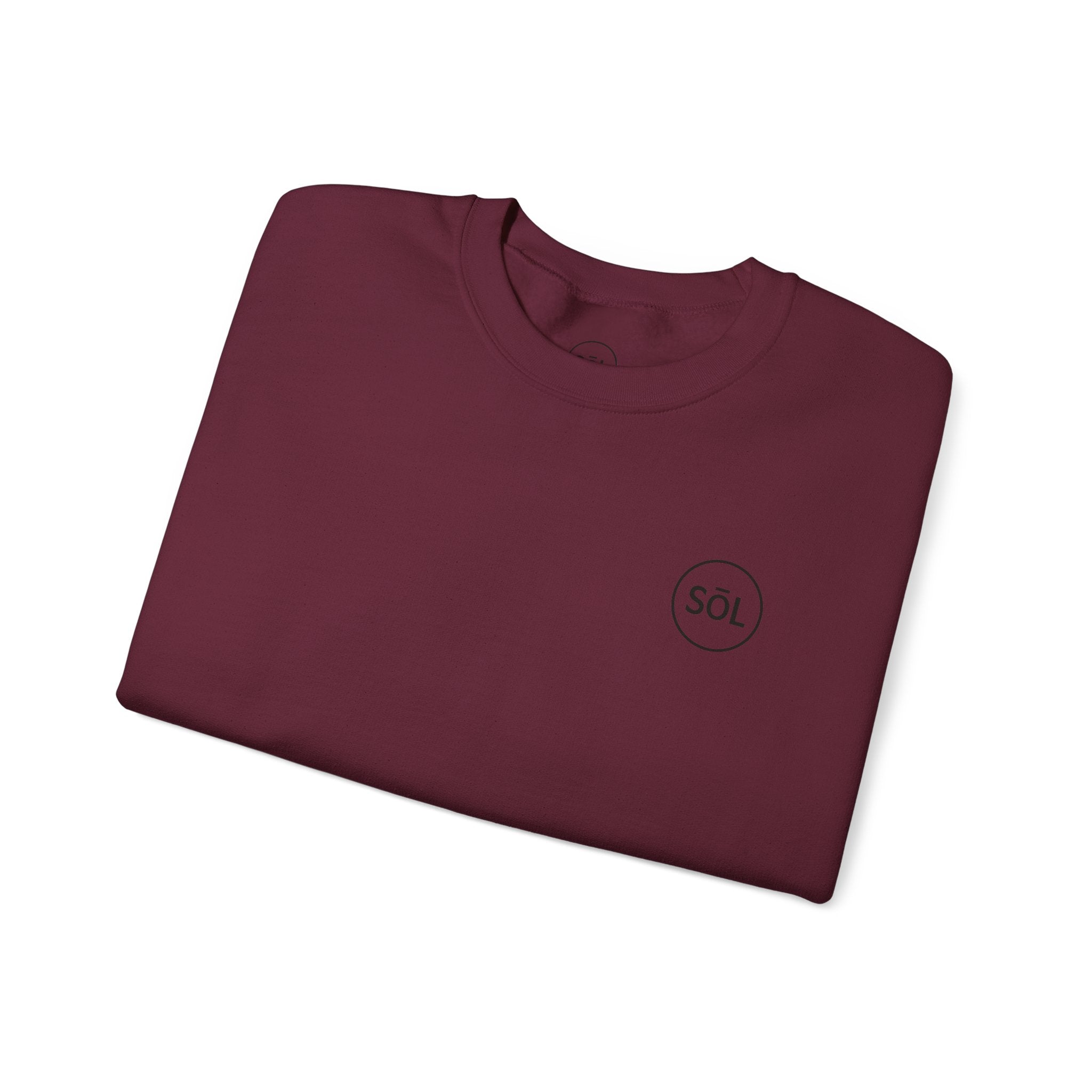 Sōl™ Clothing - Minimalist Crewneck Sweatshirt, Cozy Unisex Sweatshirt, Gift for Her, Casual Wear, Layering Essential, Comfortable Outfit