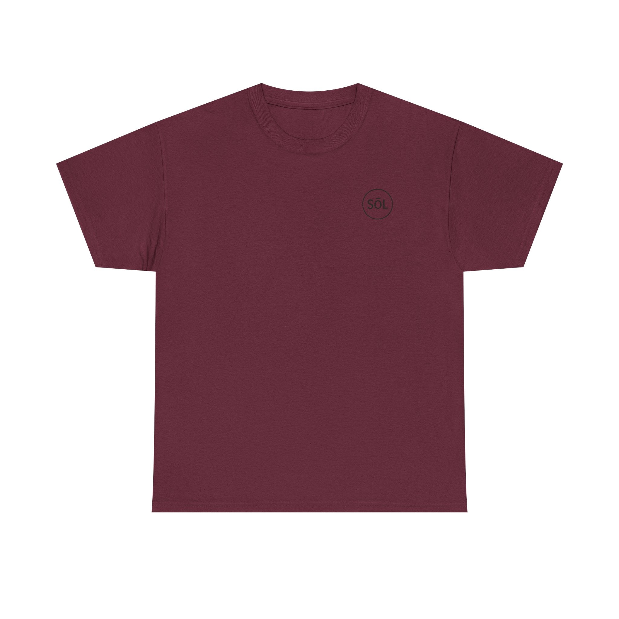 Sōl™ Clothing Unisex Heavy Cotton Minimal Tee - Casual Comfort Wear, Everyday Tee, Gift for Him/Her, Summer Basic, Stylish Layering Piece