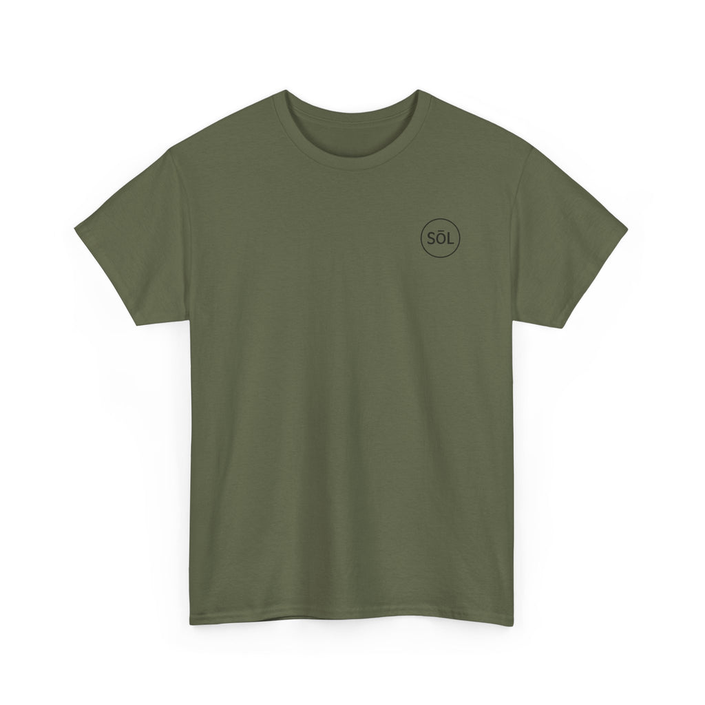 Sōl™ Clothing Unisex Heavy Cotton Minimal Tee - Casual Comfort Wear, Everyday Tee, Gift for Him/Her, Summer Basic, Stylish Layering Piece