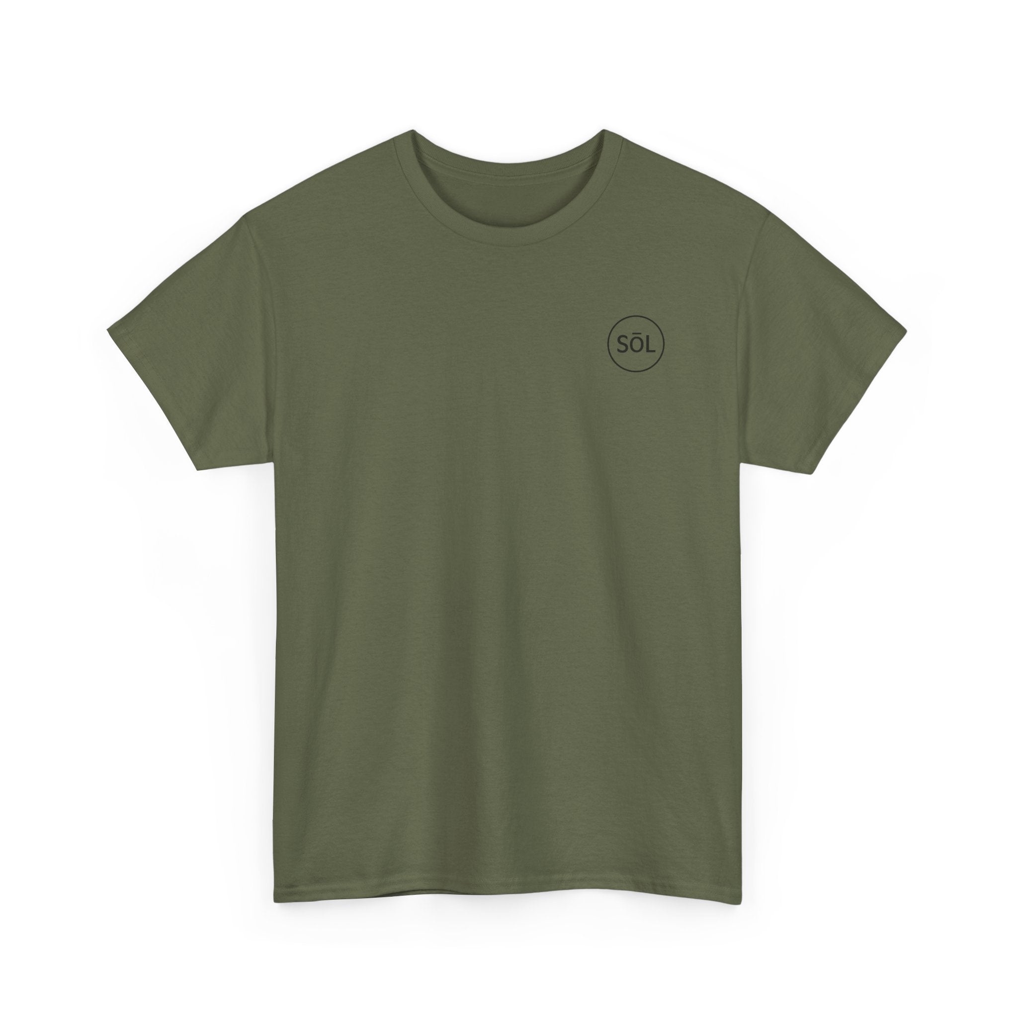 Sōl™ Clothing Unisex Heavy Cotton Minimal Tee - Casual Comfort Wear, Everyday Tee, Gift for Him/Her, Summer Basic, Stylish Layering Piece