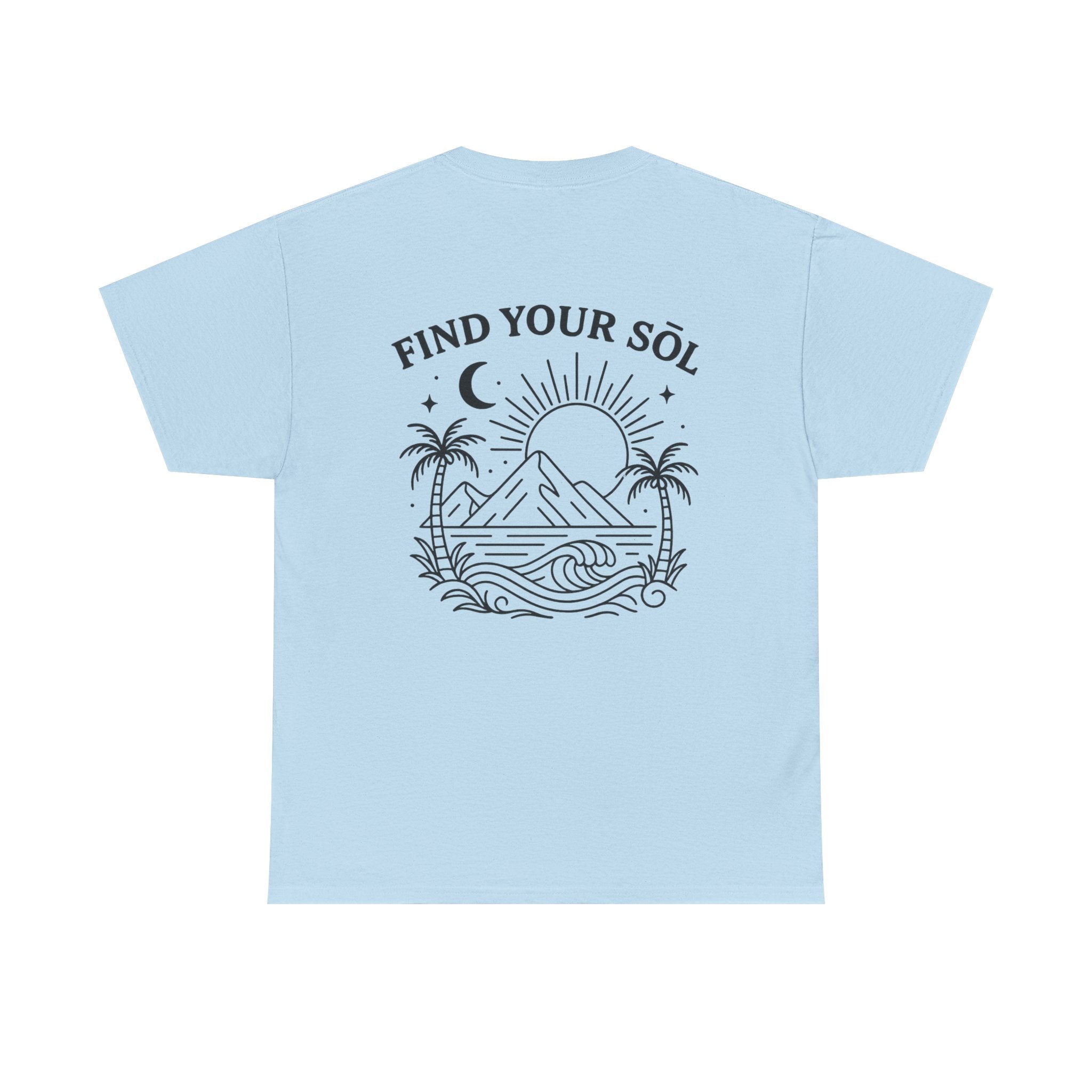Sōl™ Clothing - Find Your SŌL Unisex Heavy Cotton Tee - Relaxed Fit, Comfortable Outfit, Gift for Friends, Summer Fashion, Inspirational Wear