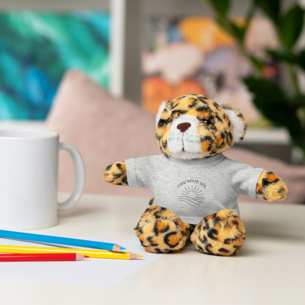 Sōl™ Clothing - Stuffed Animal T-Shirt Buddy, Cute Plush Toy, Personalized Gift, Kids' Birthday Present, Beary Sweet Comfort