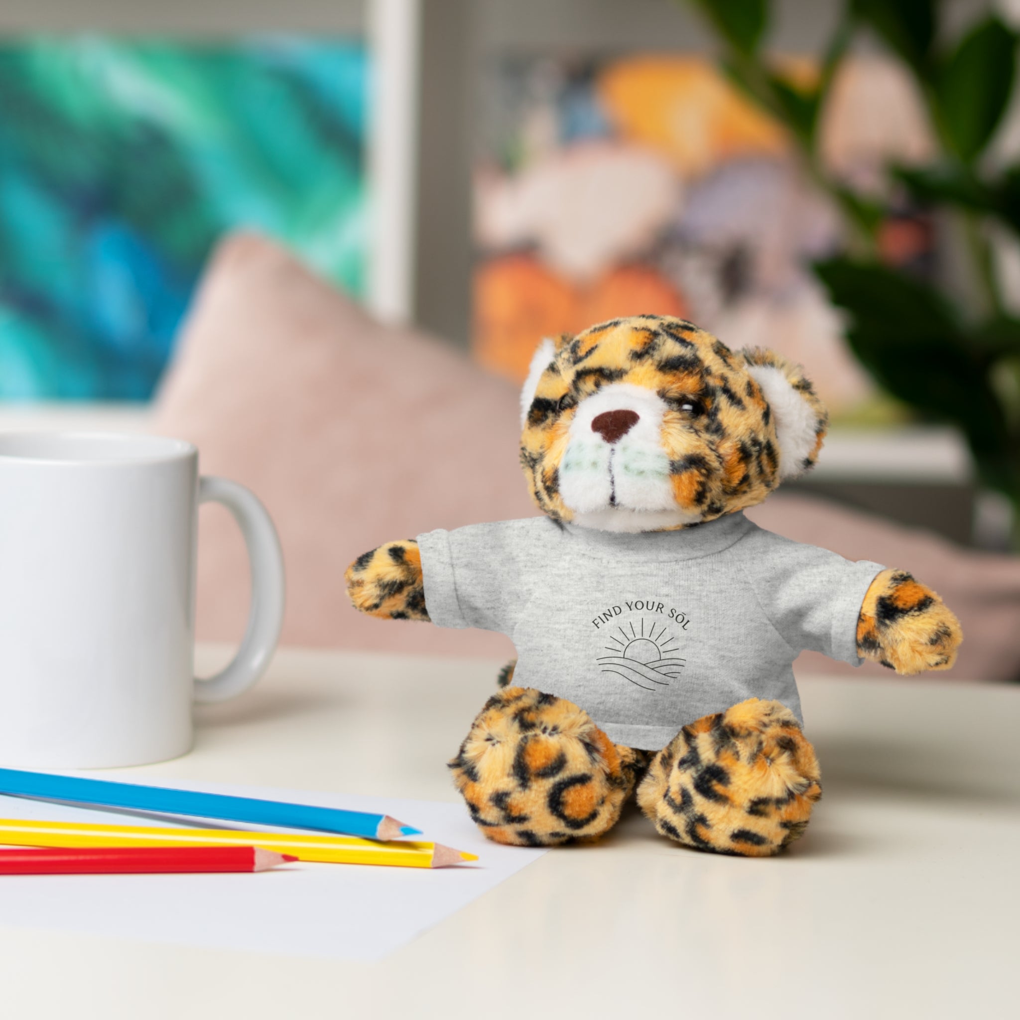 Sōl™ Clothing - Stuffed Animal T-Shirt Buddy, Cute Plush Toy, Personalized Gift, Kids' Birthday Present, Beary Sweet Comfort