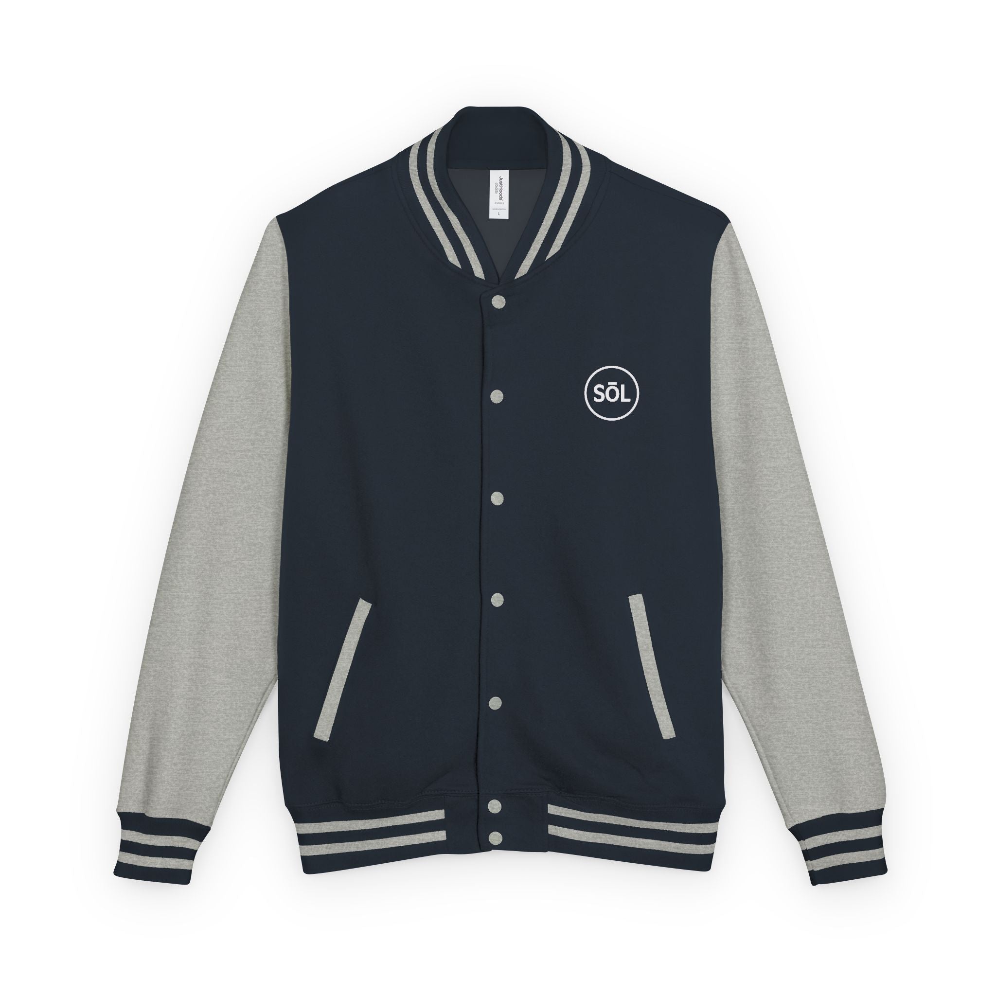 Sōl™ Clothing - Unisex Heavyweight Letterman Jacket - Find Your Sól, Personalized Gift, College Apparel, Retro Style, Casual Outerwear