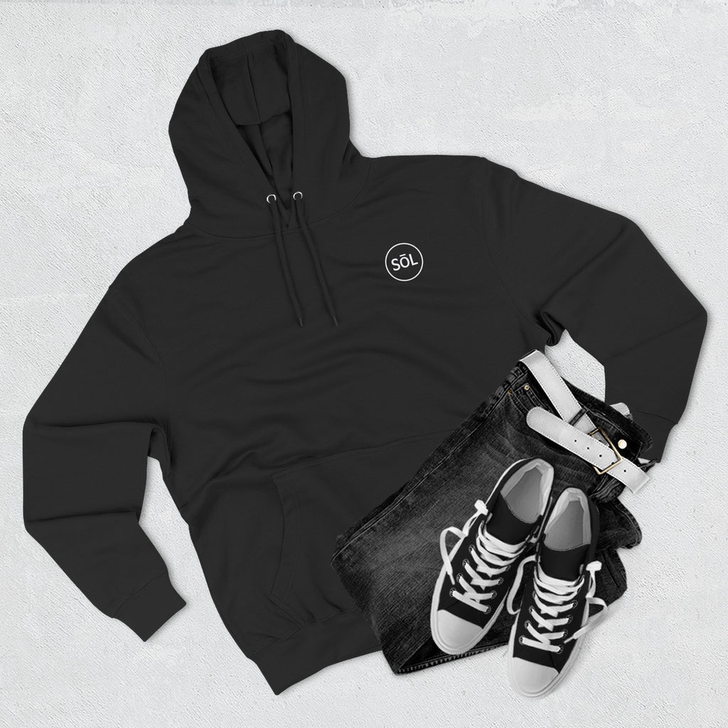 Sōl™ Clothing - Spooky BrainRot Three-Panel Fleece Hoodie | Halloween, Casual Wear, Unisex, Street Style, Cozy Sweatshirt