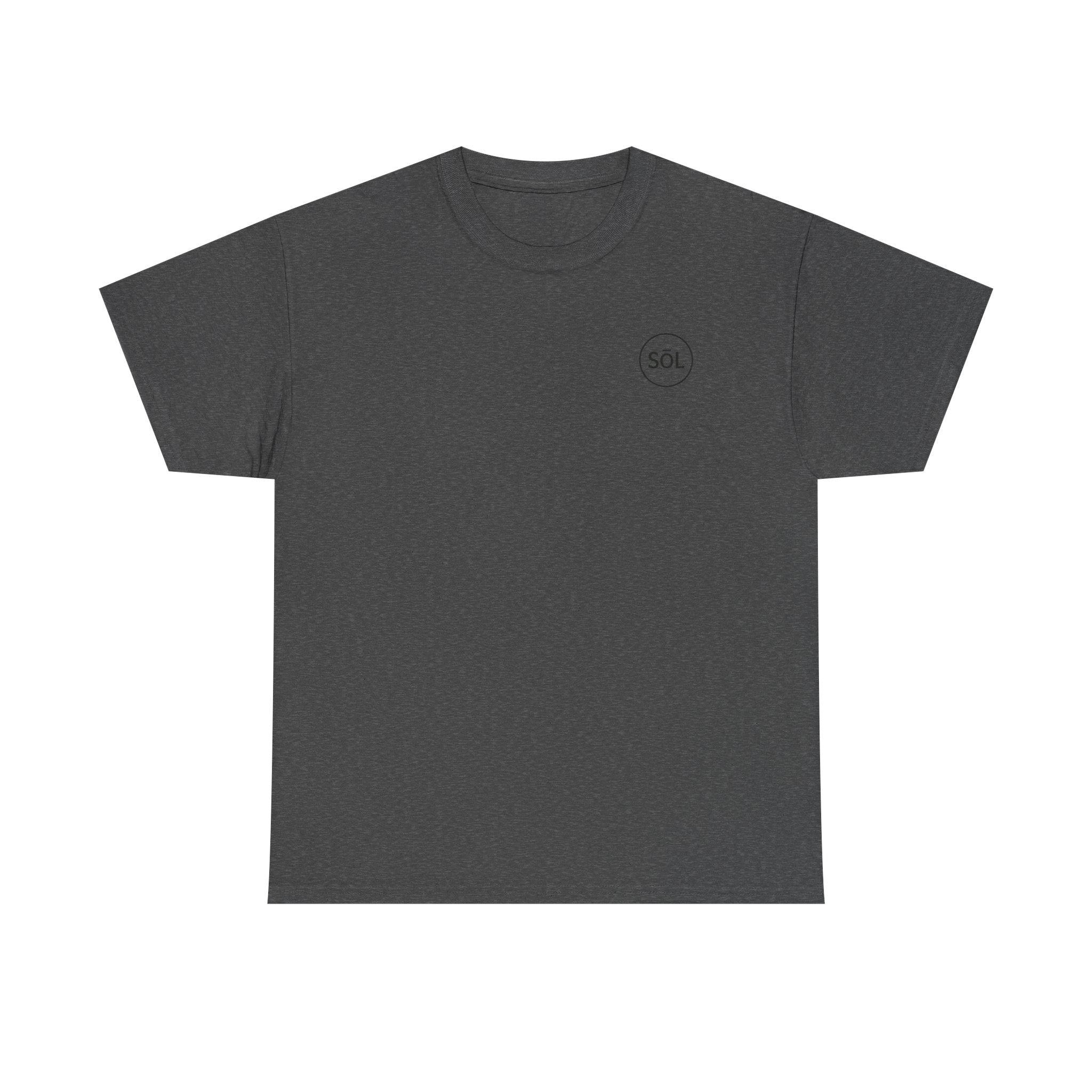Sōl™ Clothing Unisex Heavy Cotton Minimal Tee - Casual Comfort Wear, Everyday Tee, Gift for Him/Her, Summer Basic, Stylish Layering Piece
