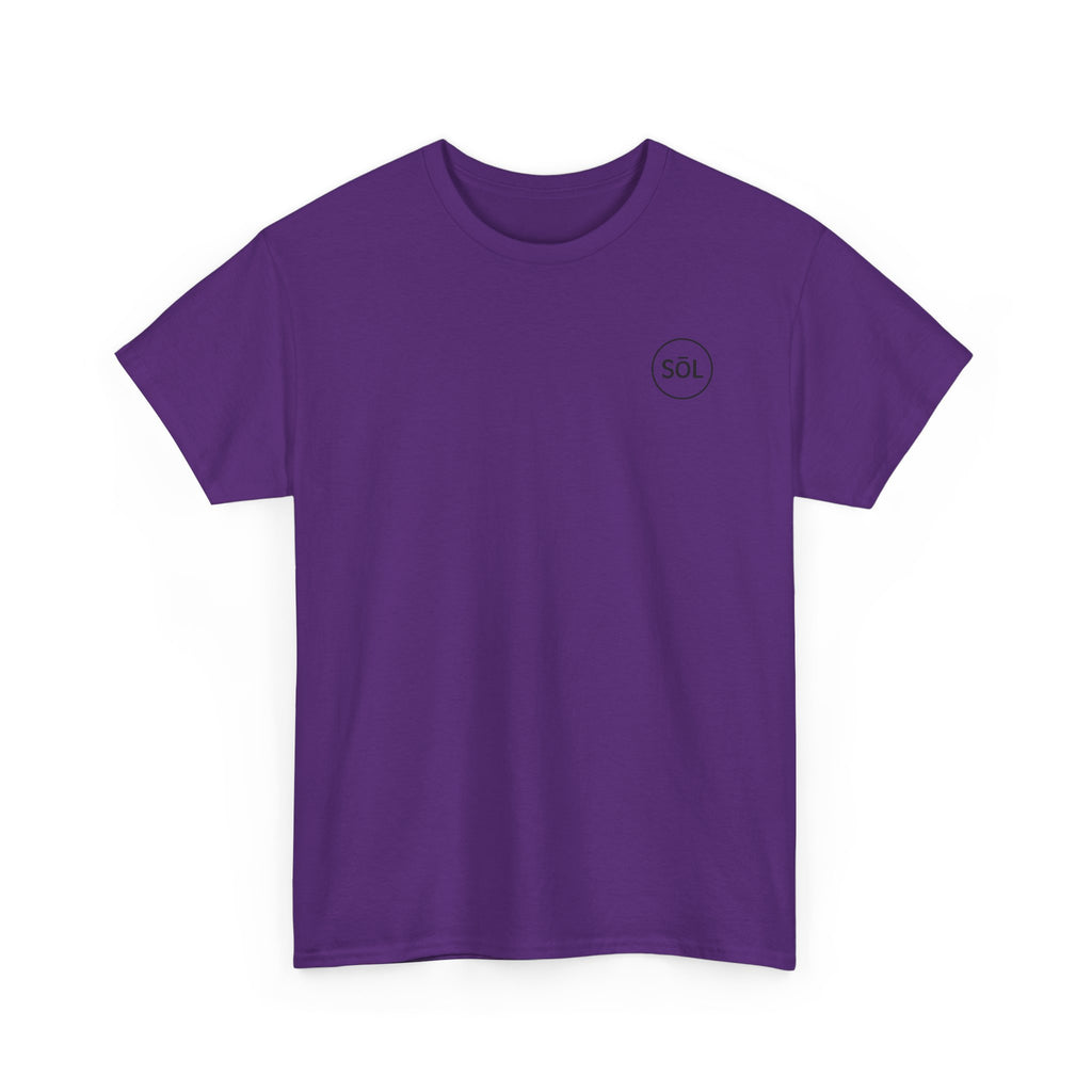 Sōl™ Clothing Unisex Heavy Cotton Minimal Tee - Casual Comfort Wear, Everyday Tee, Gift for Him/Her, Summer Basic, Stylish Layering Piece