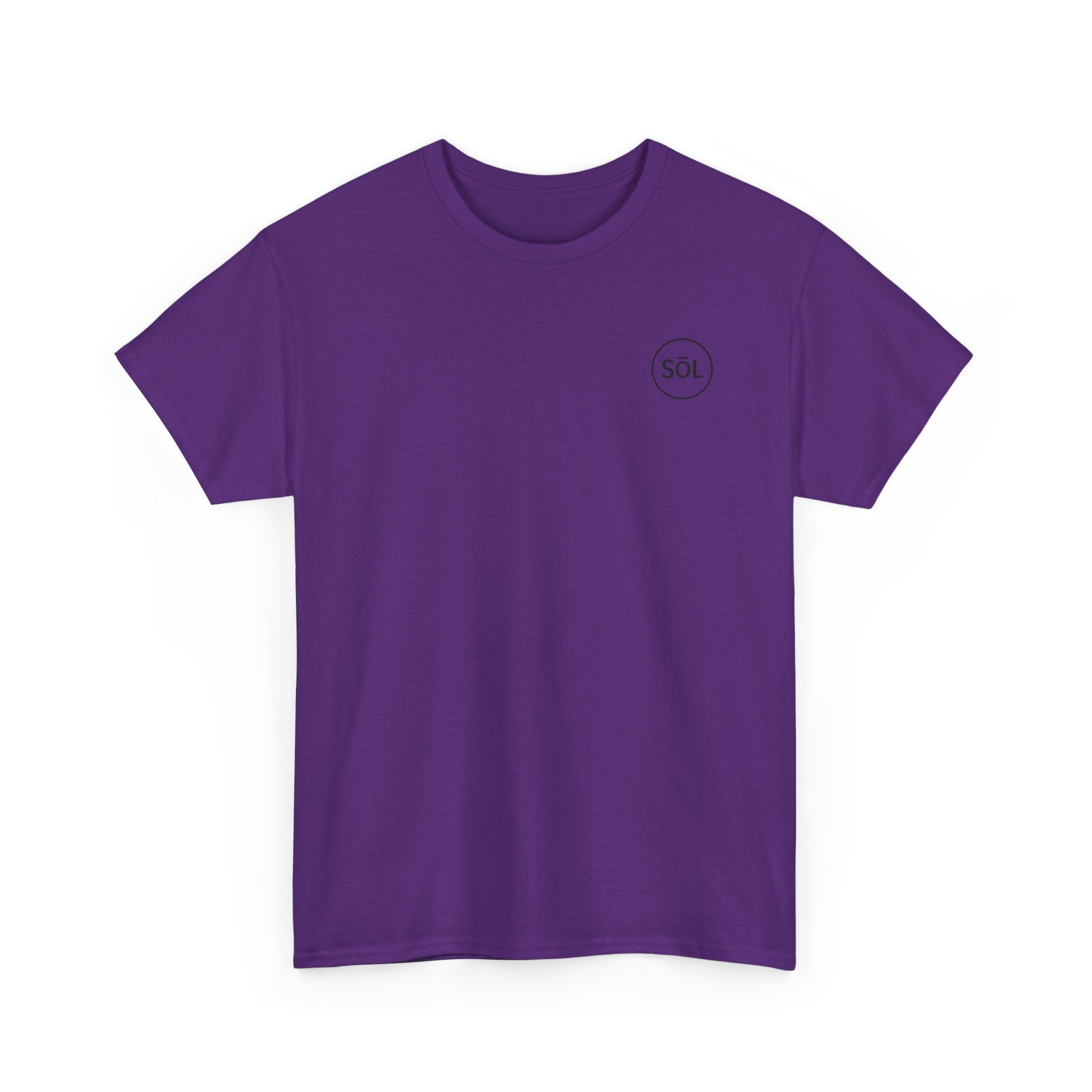 Sōl™ Clothing Unisex Heavy Cotton Minimal Tee - Casual Comfort Wear, Everyday Tee, Gift for Him/Her, Summer Basic, Stylish Layering Piece