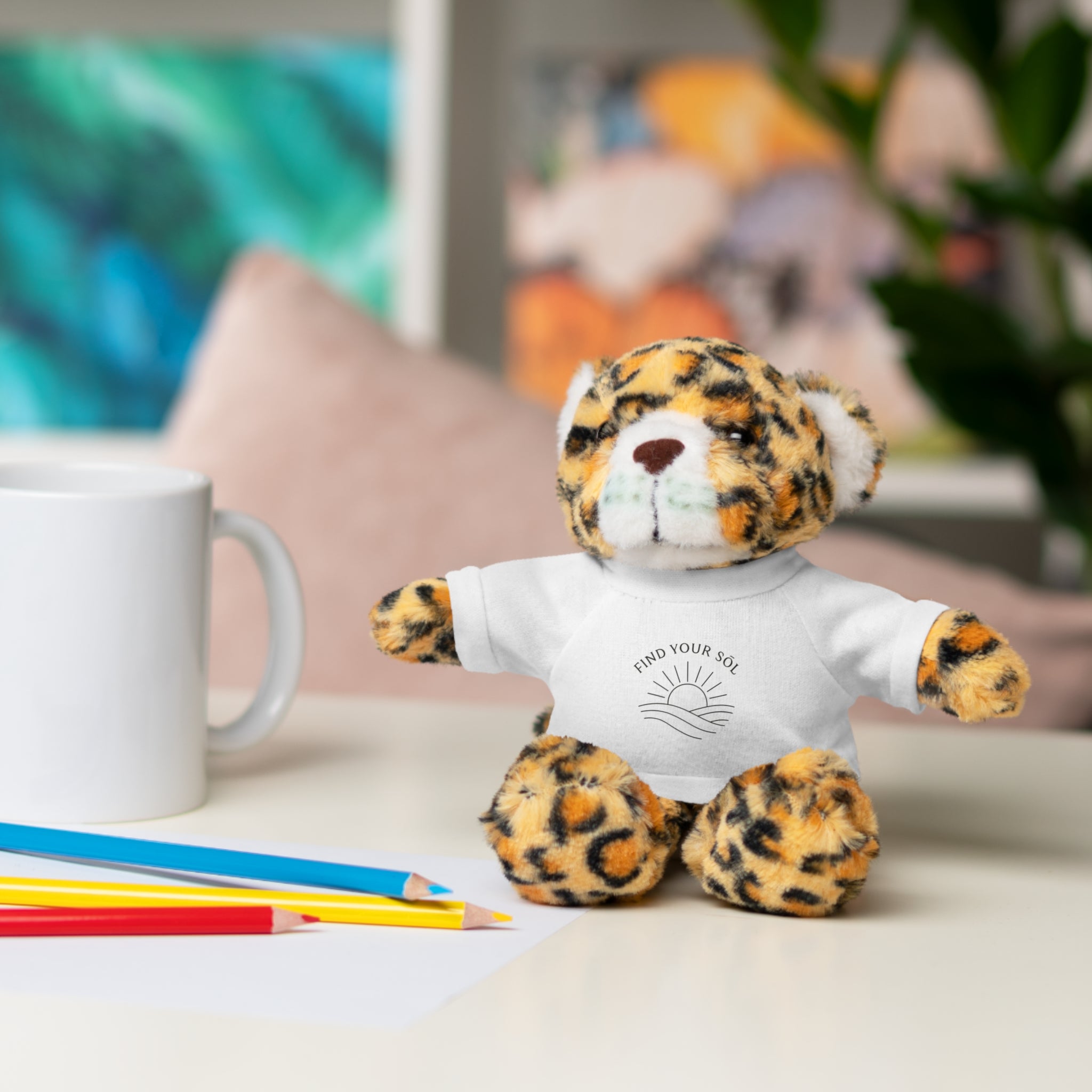Sōl™ Clothing - Stuffed Animal T-Shirt Buddy, Cute Plush Toy, Personalized Gift, Kids' Birthday Present, Beary Sweet Comfort