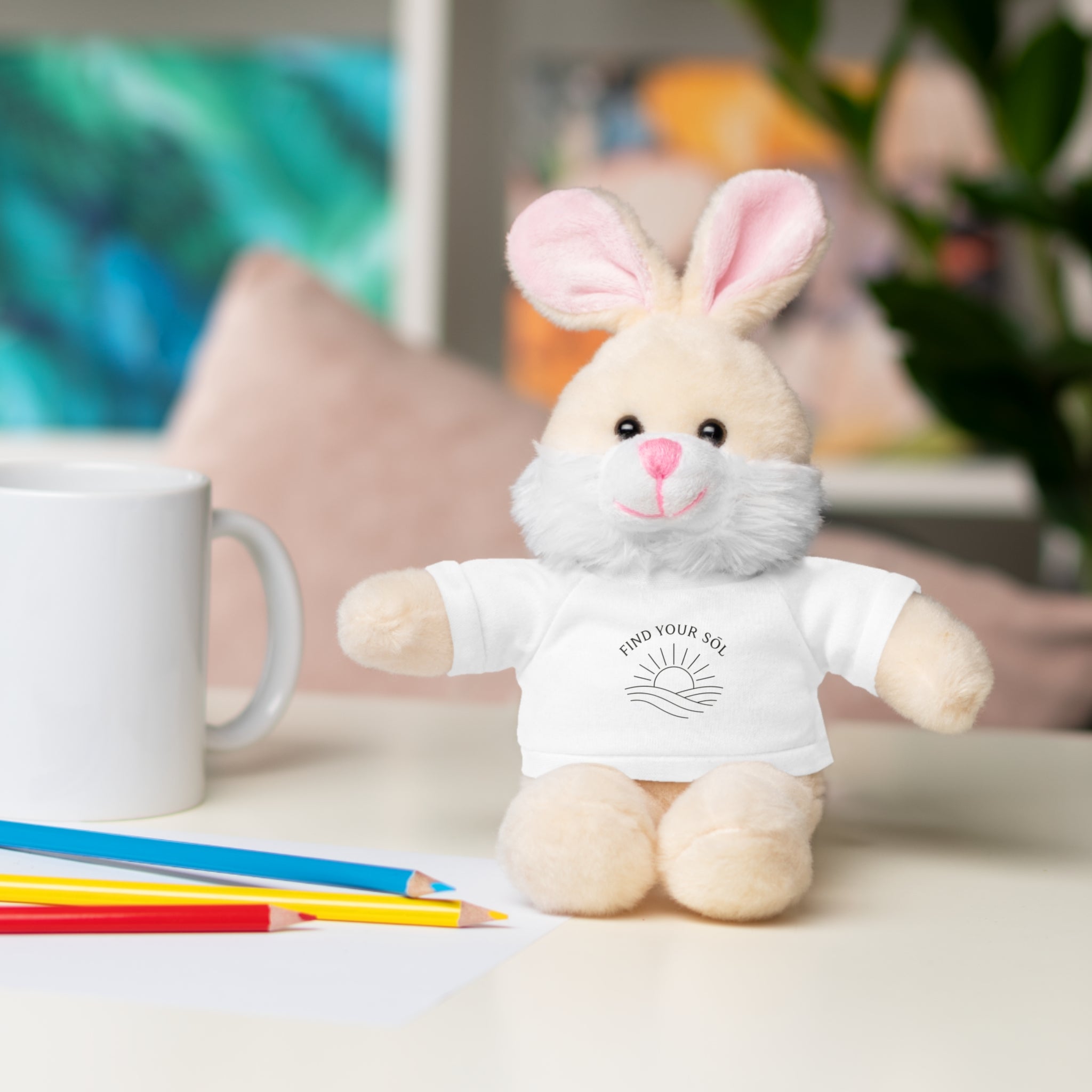 Sōl™ Clothing - Stuffed Animal T-Shirt Buddy, Cute Plush Toy, Personalized Gift, Kids' Birthday Present, Beary Sweet Comfort