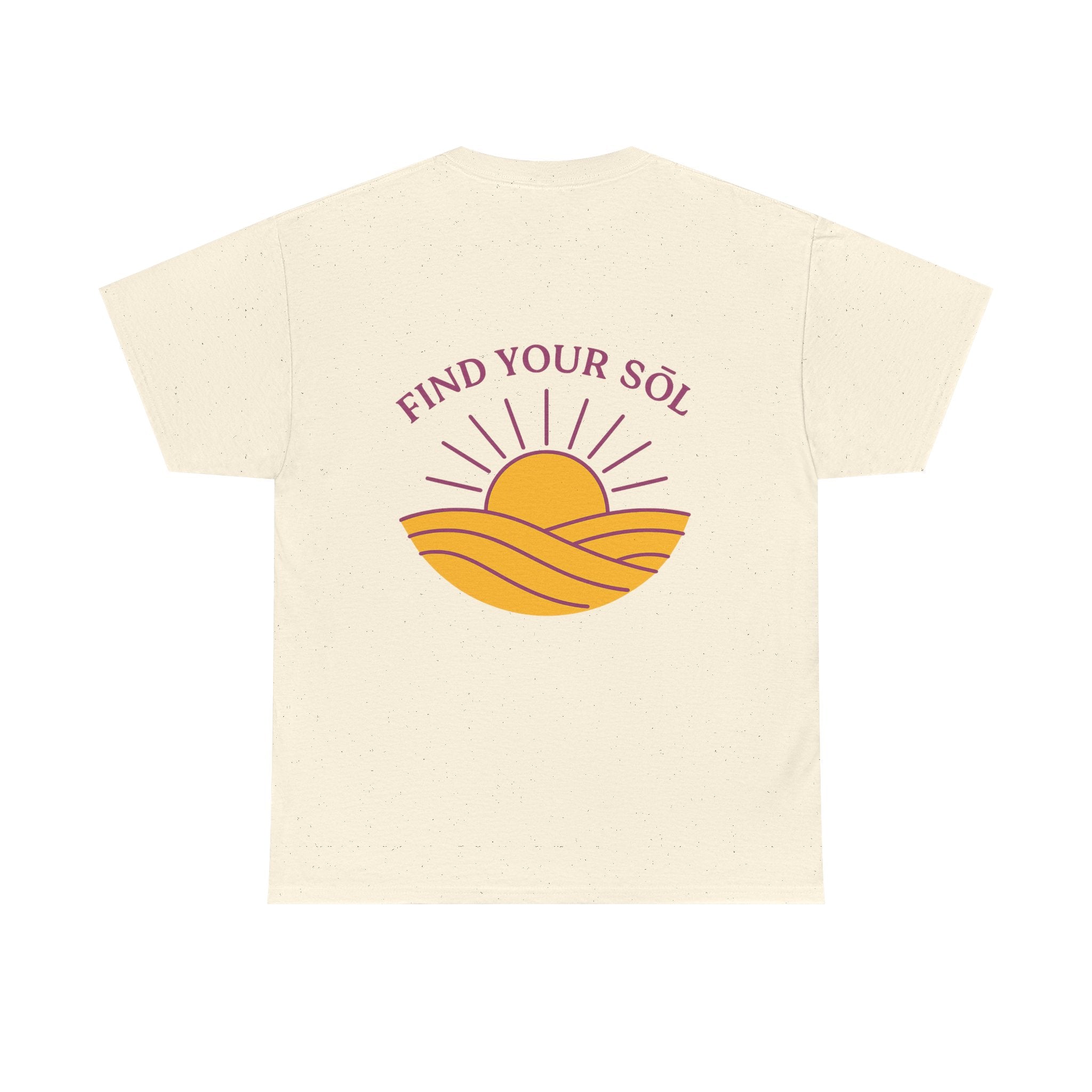 Sōl™ Clothing - Find Your SŌL Unisex Heavy Cotton Tee - Relaxed Fit, Comfortable Outfit, Gift for Friends, Summer Fashion, Inspirational Wear