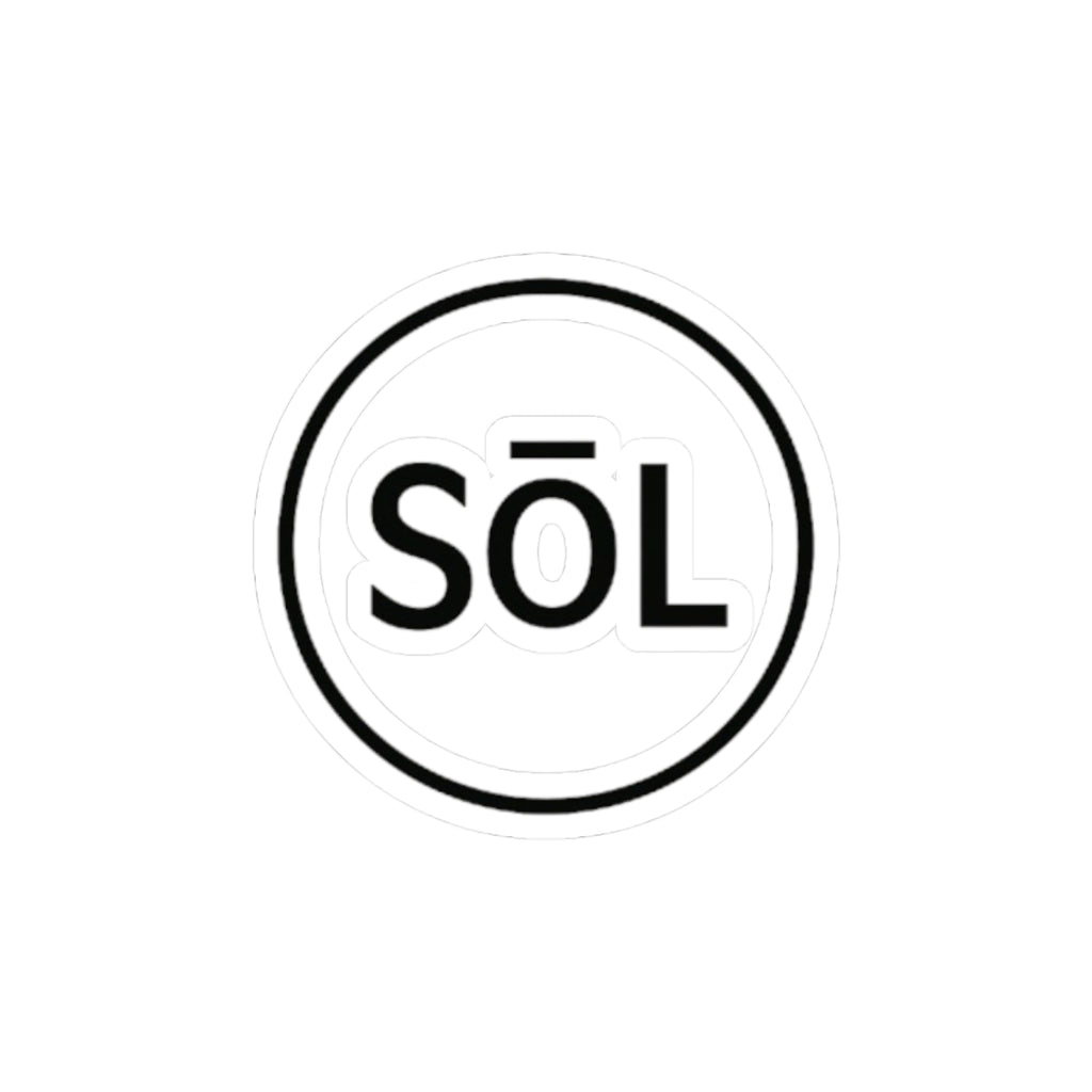 Sōl™ Clothing - Kiss-Cut Stickers - Motivational Laptop Decals, Cool Water Bottle Stickers, Aesthetic Decor, Unique Gifts