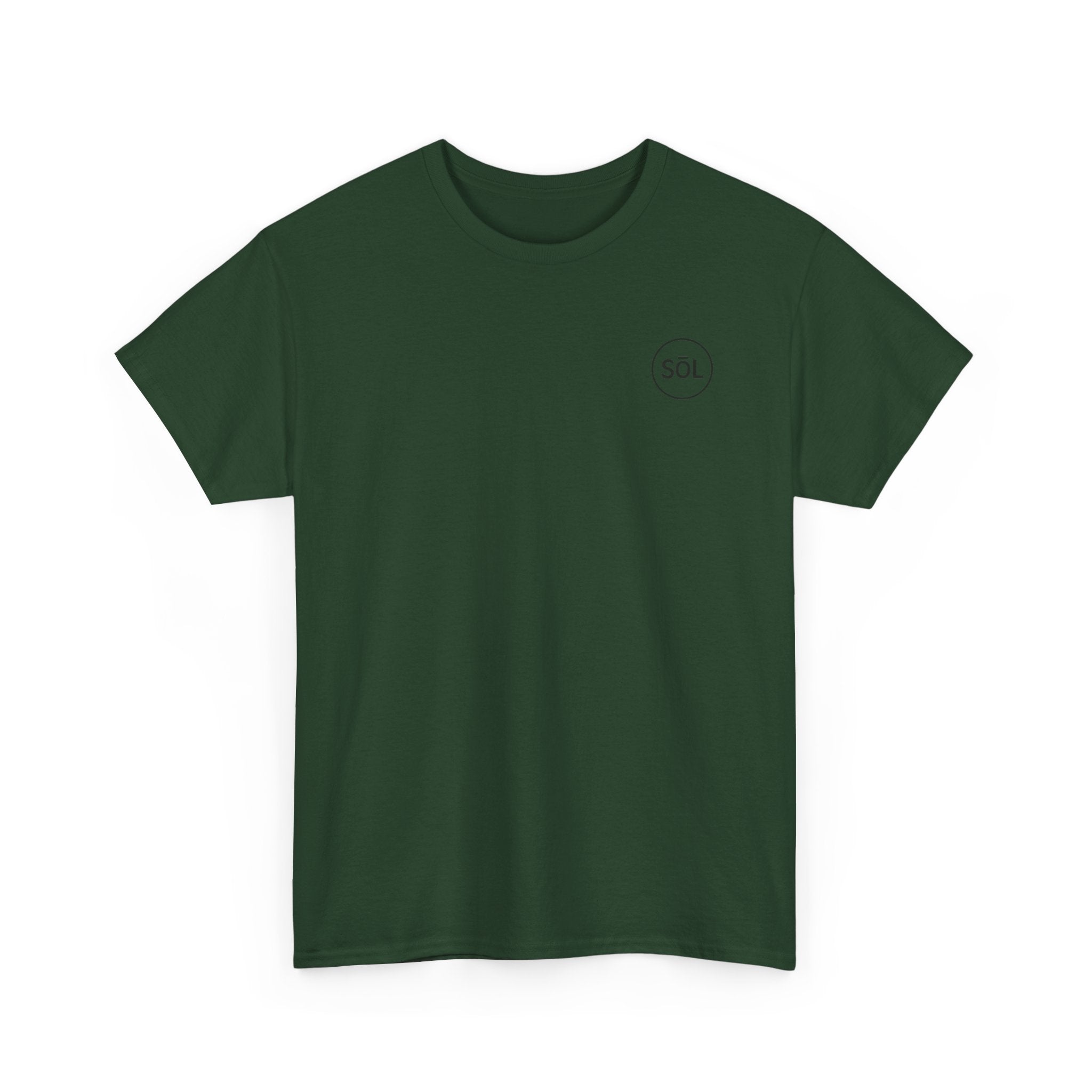 Sōl™ Clothing Unisex Heavy Cotton Minimal Tee - Casual Comfort Wear, Everyday Tee, Gift for Him/Her, Summer Basic, Stylish Layering Piece