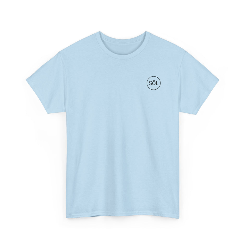 Sōl™ Clothing Unisex Heavy Cotton Minimal Tee - Casual Comfort Wear, Everyday Tee, Gift for Him/Her, Summer Basic, Stylish Layering Piece