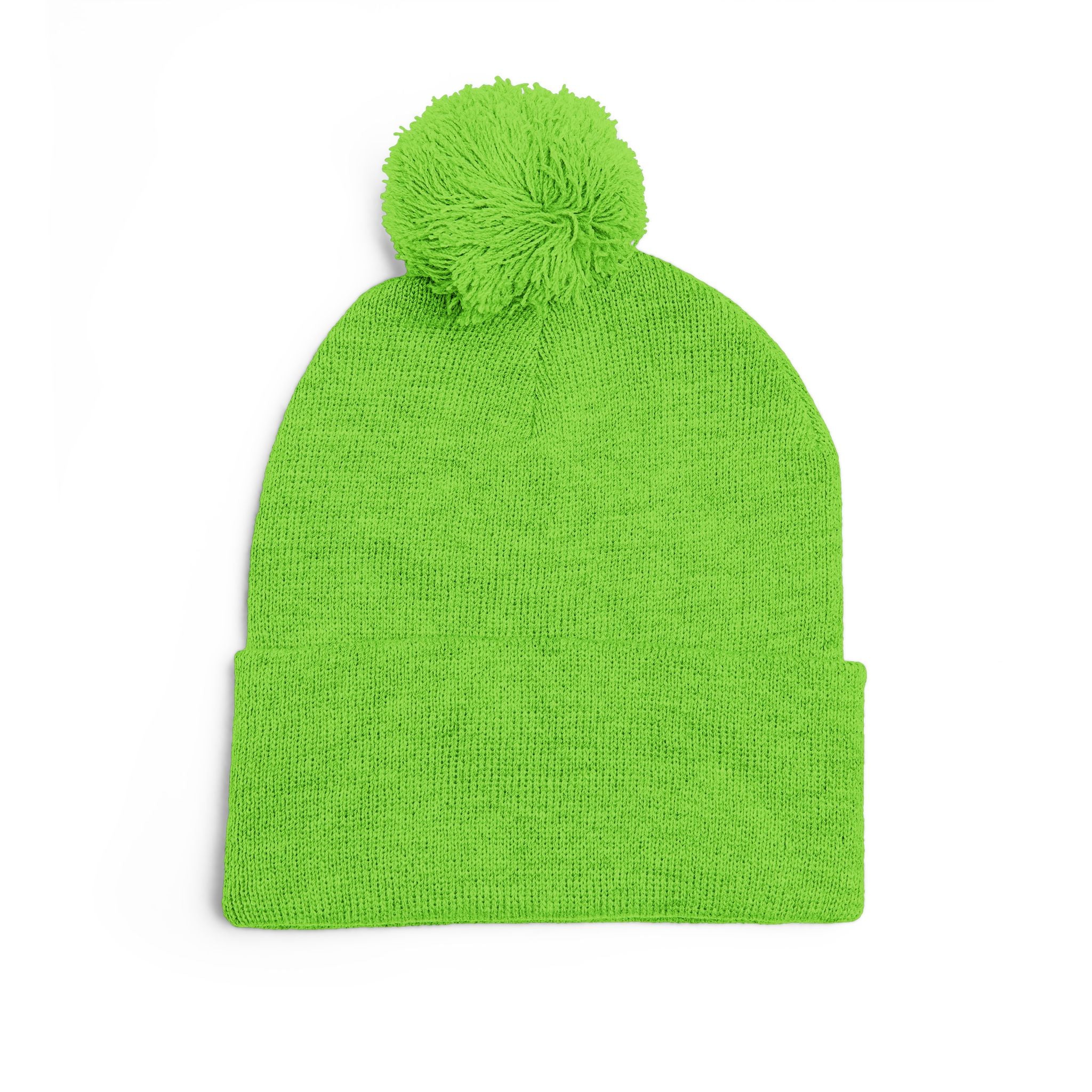 Sōl™ Clothing - Cozy Pom-Pom Knit Cap - Perfect for Winter Fashion, Ski Trips, Gift for Her, Embroidered Beanie, Casual Accessories